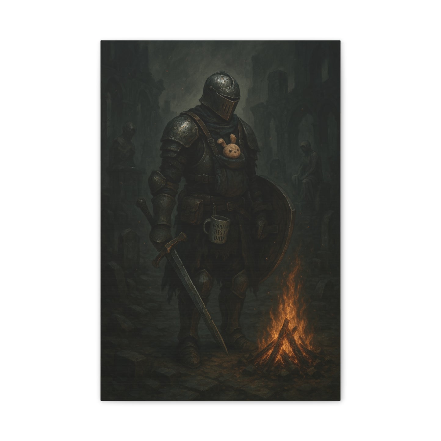 Dad Souls Canvas Art - A Dark Souls Parody