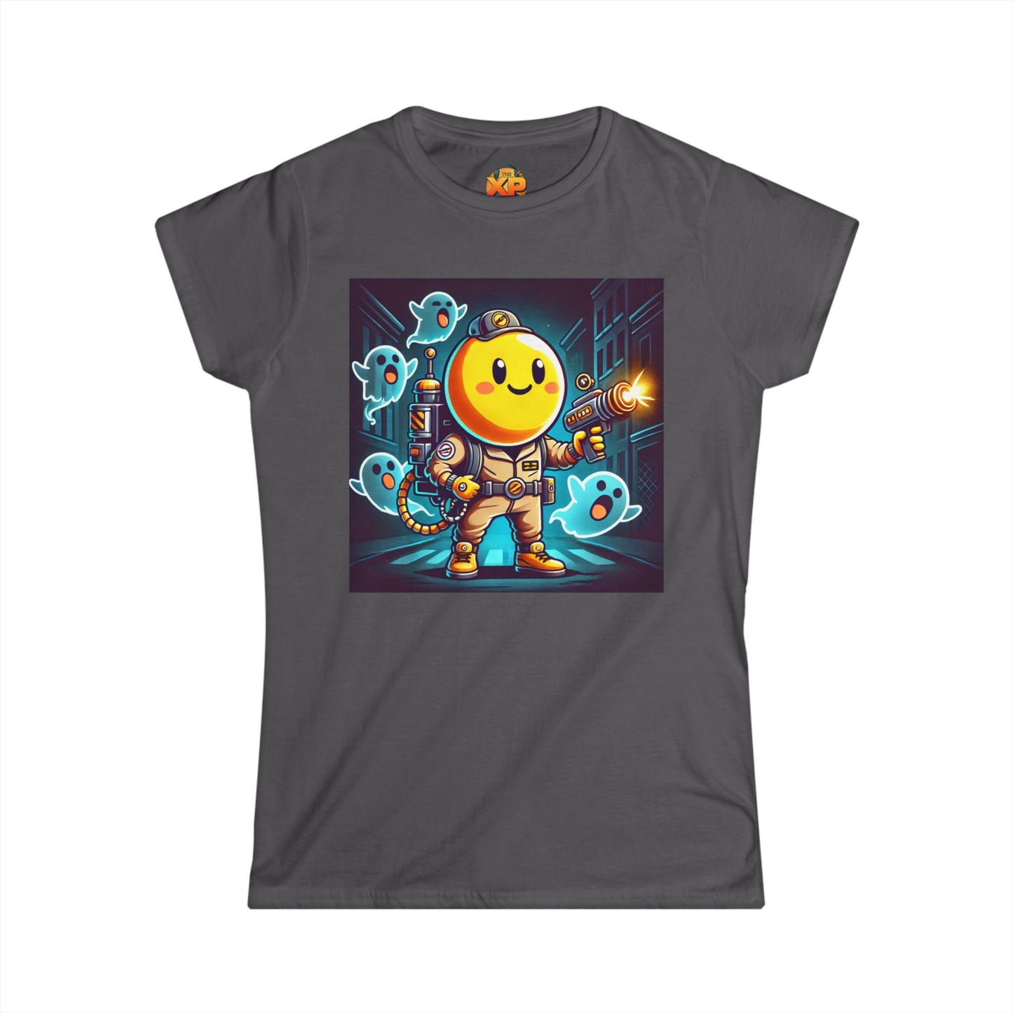 Ghost Hunting Yellow Dude - Women's Softstyle Tee