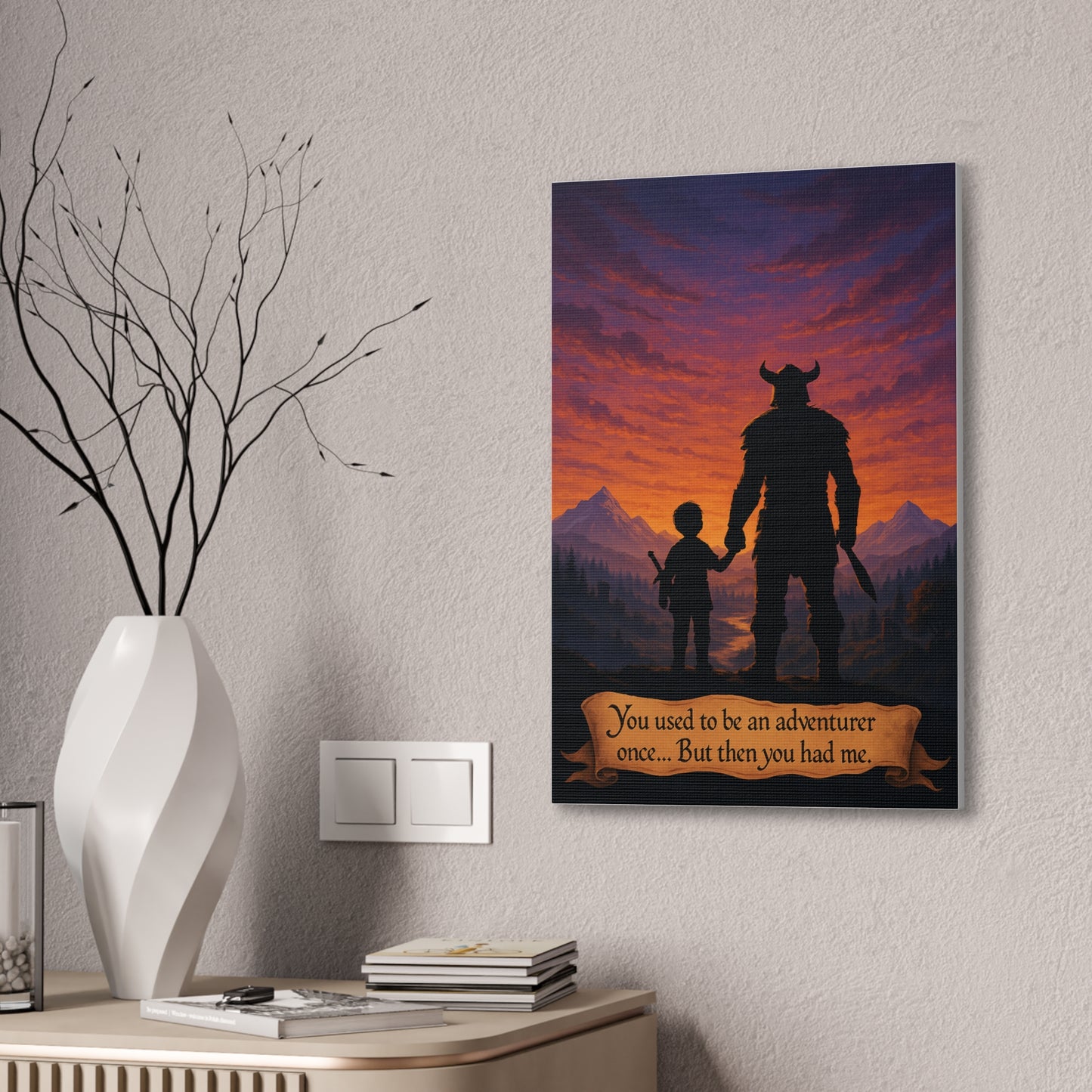 You Used to Be an Adventurer... Canvas Art - A Skyrim Quote Parody