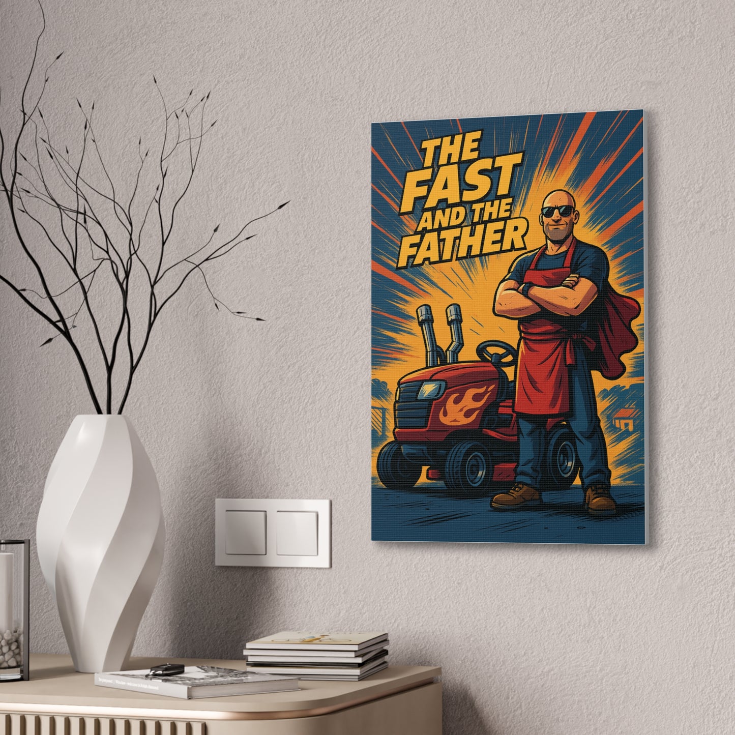 The Fast and The Father Canvas Art - A Fast and Furious Parody