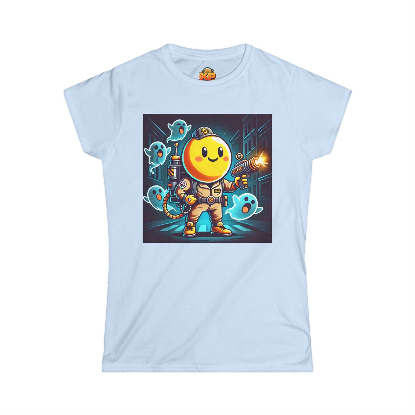 Ghost Hunting Yellow Dude - Women's Softstyle Tee