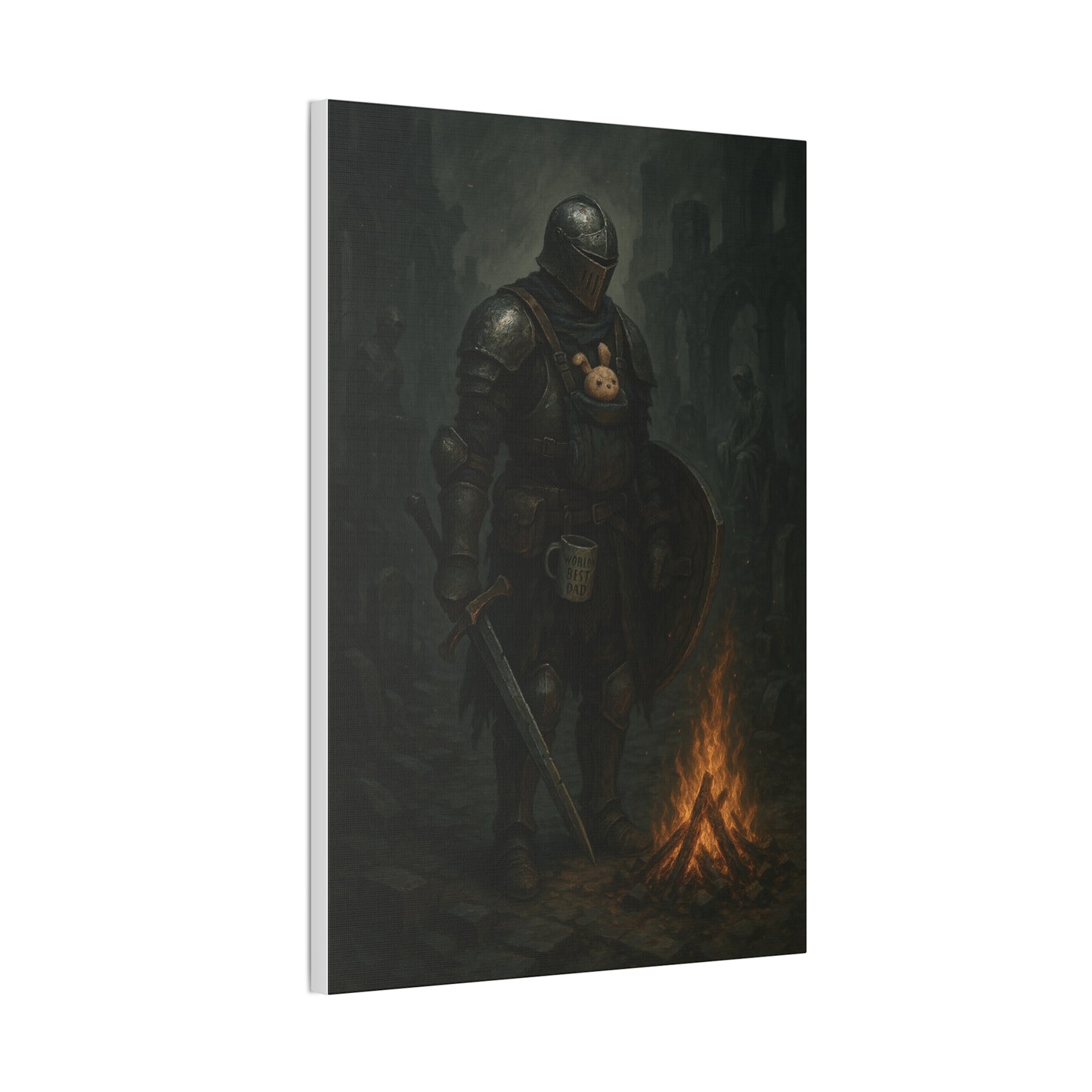 Dad Souls Canvas Art - A Dark Souls Parody