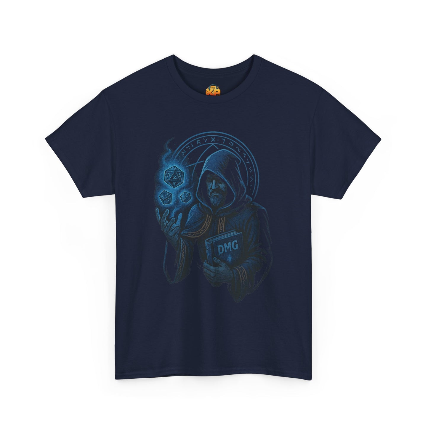 Nerdcore Icons - The Dungeon Master (Blue) - Unisex Heavy Cotton Tee