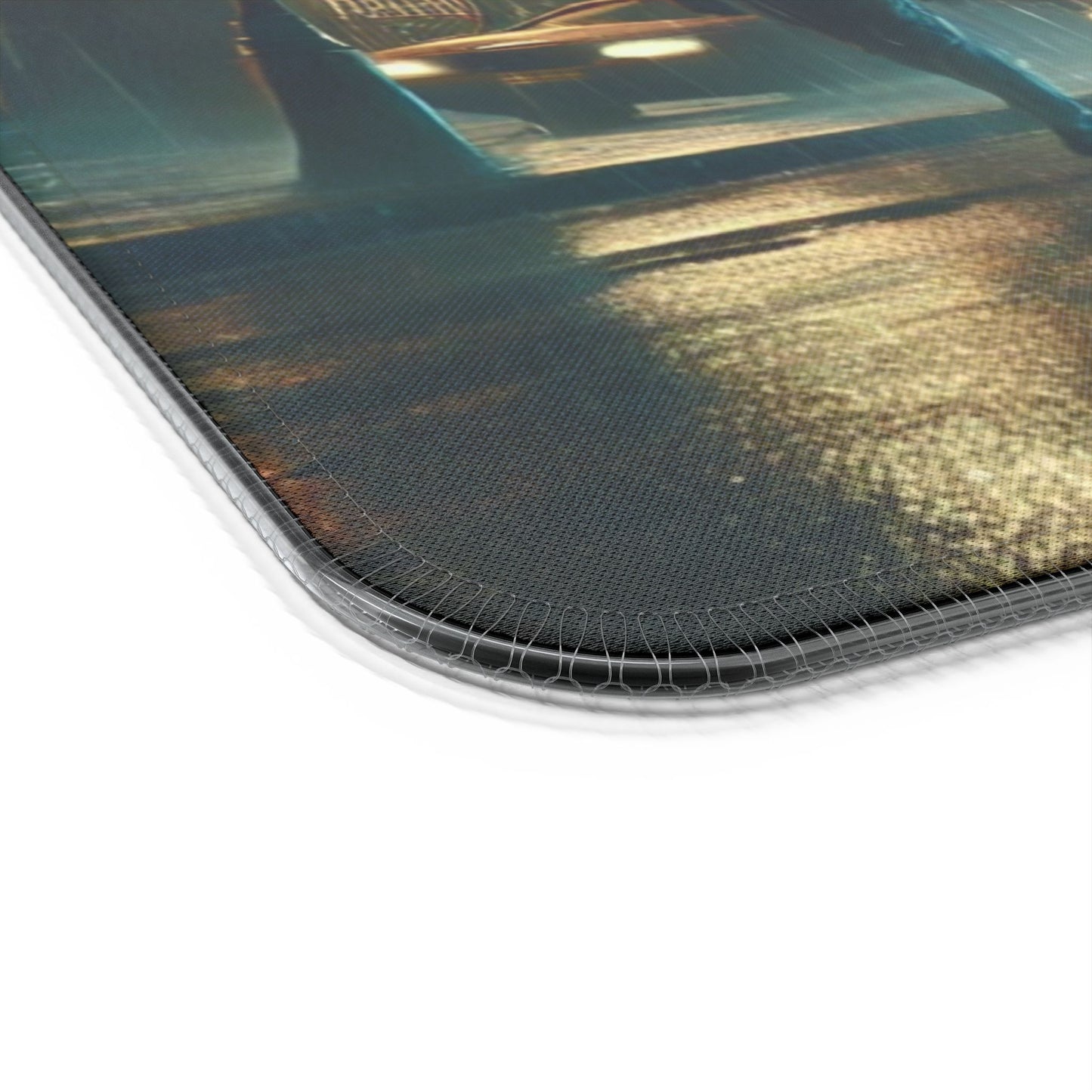 Cyberpunk Time Traveler - Gaming Mouse Pad with RGB and Wireless Charging