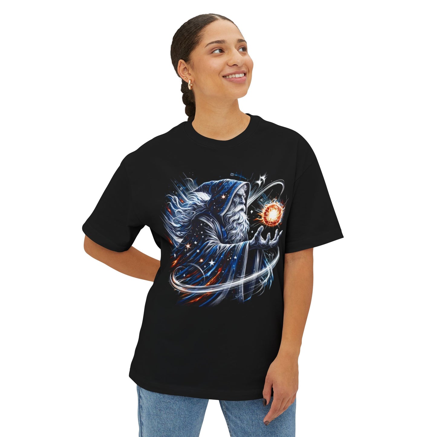 Sketch Art Wizard - Women's Oversized Boxy Tee