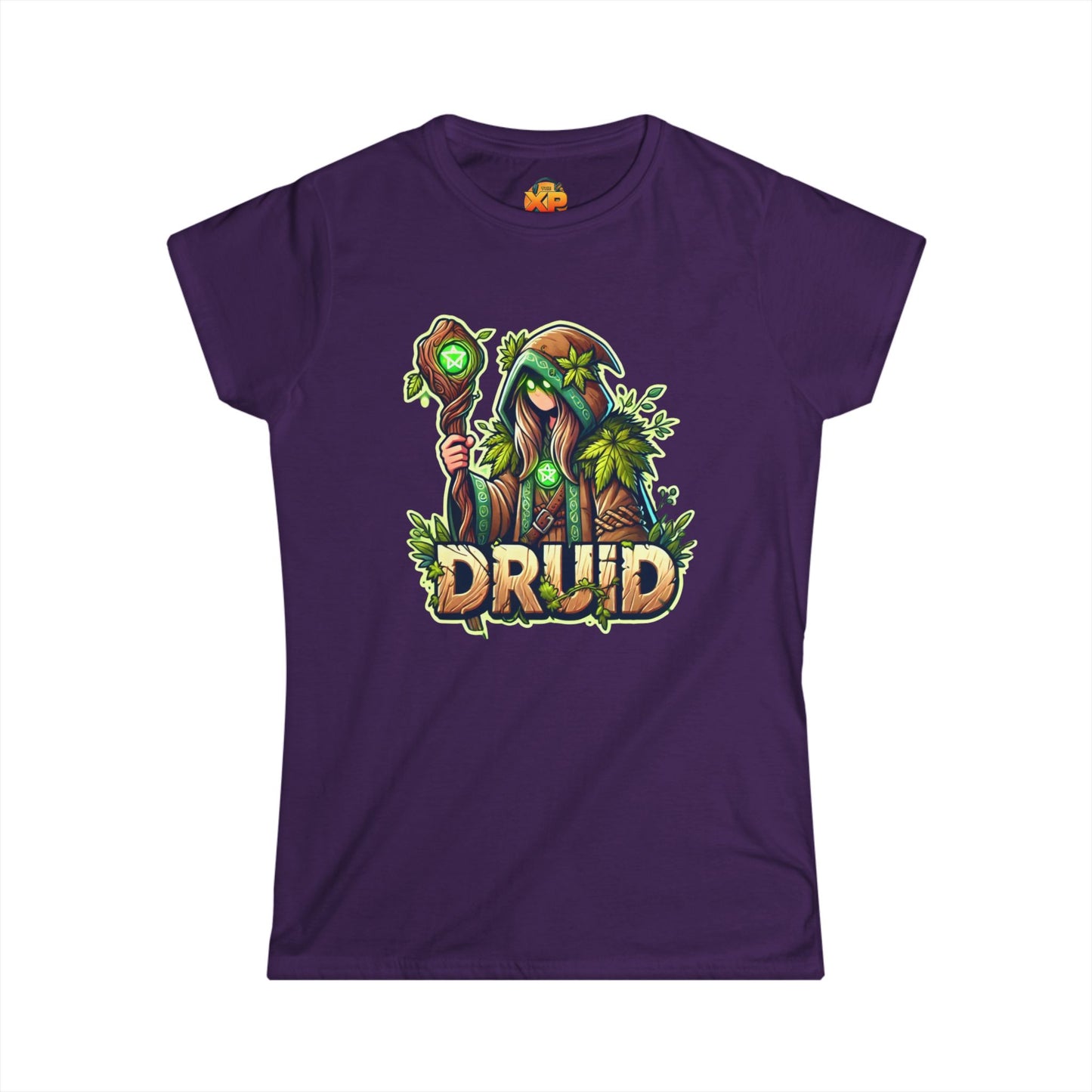 Druid Cartoon - Women's Softstyle Tee