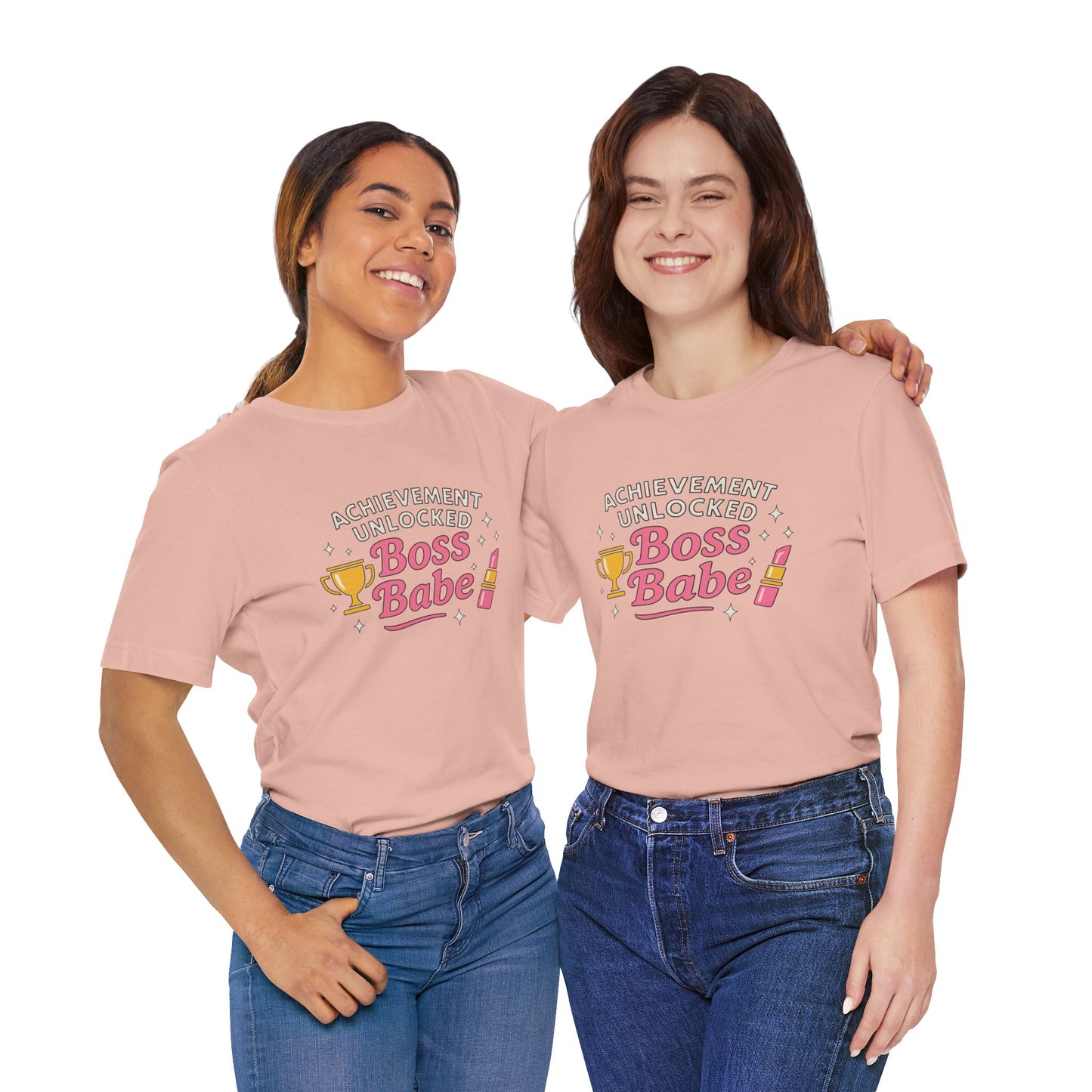 Achievement Unlocked Boss Babe - Women's Jersey Short Sleeve Tee