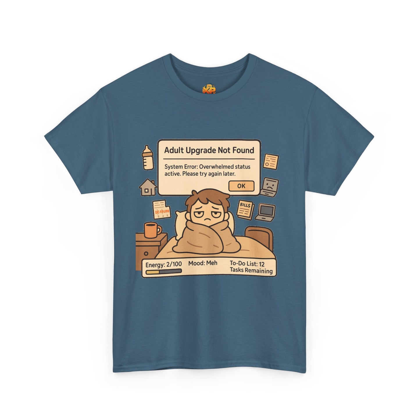"Adult Upgrade Not Found" - Men's Heavy Cotton Tee