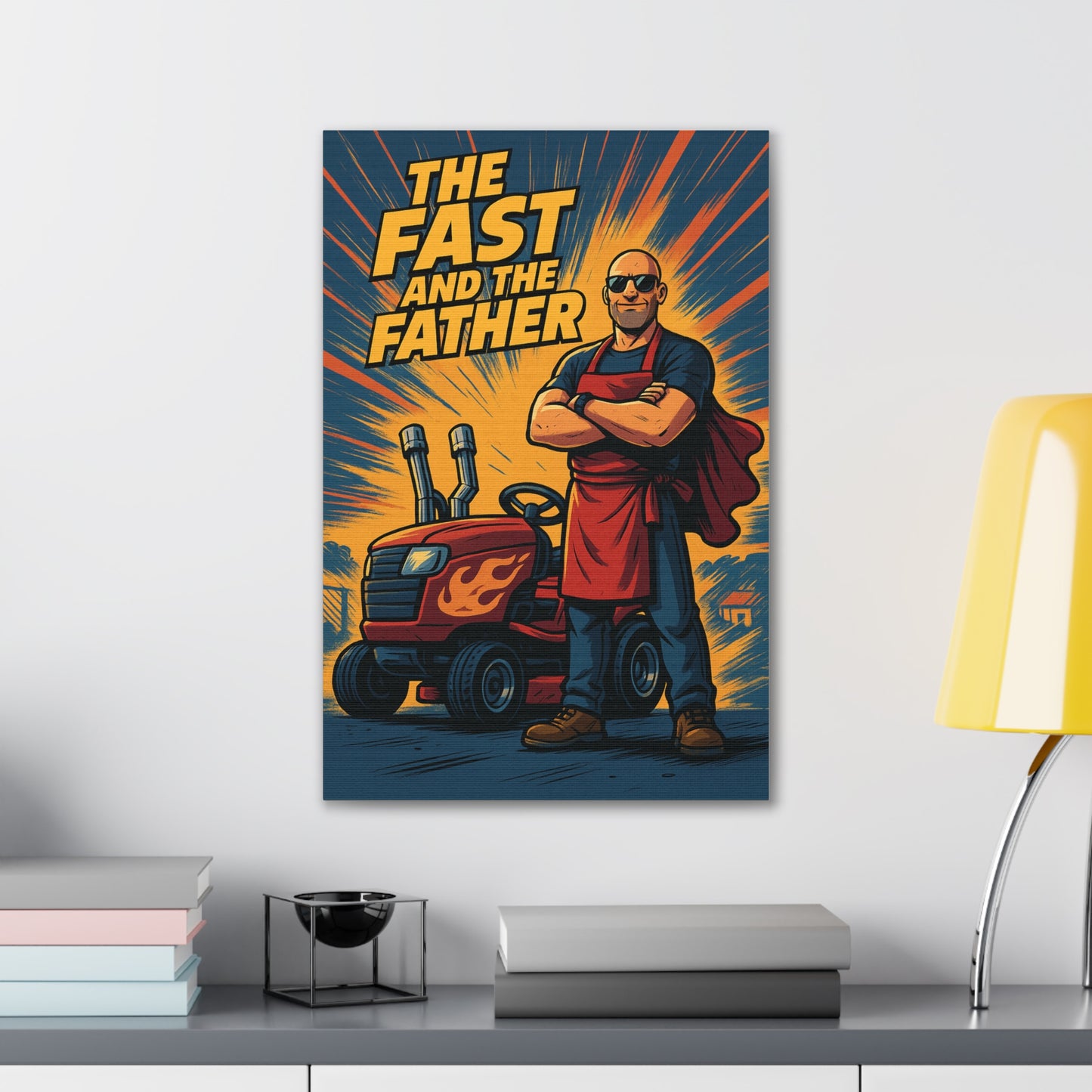 The Fast and The Father Canvas Art - A Fast and Furious Parody