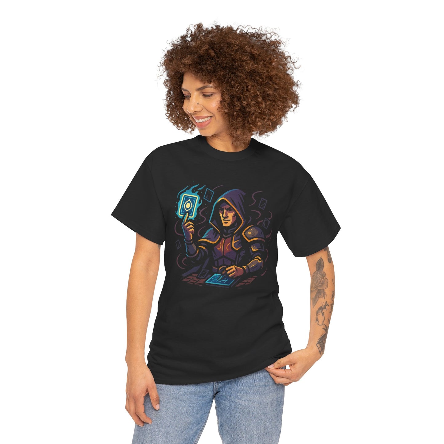 Nerdcore Icons - The Card Duelist - Unisex Heavy Cotton Tee