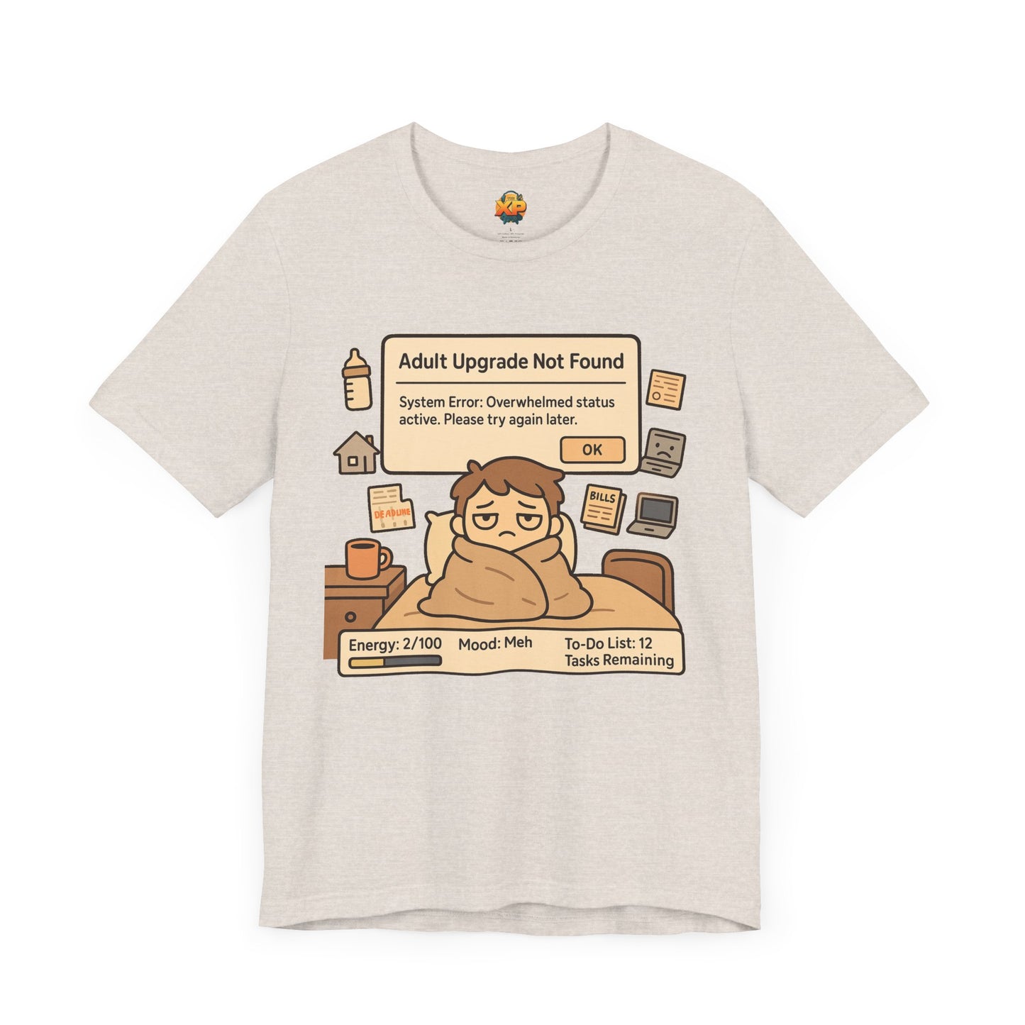 "Adult Upgrade Not Found" - Men's Jersey Short Sleeve Tee
