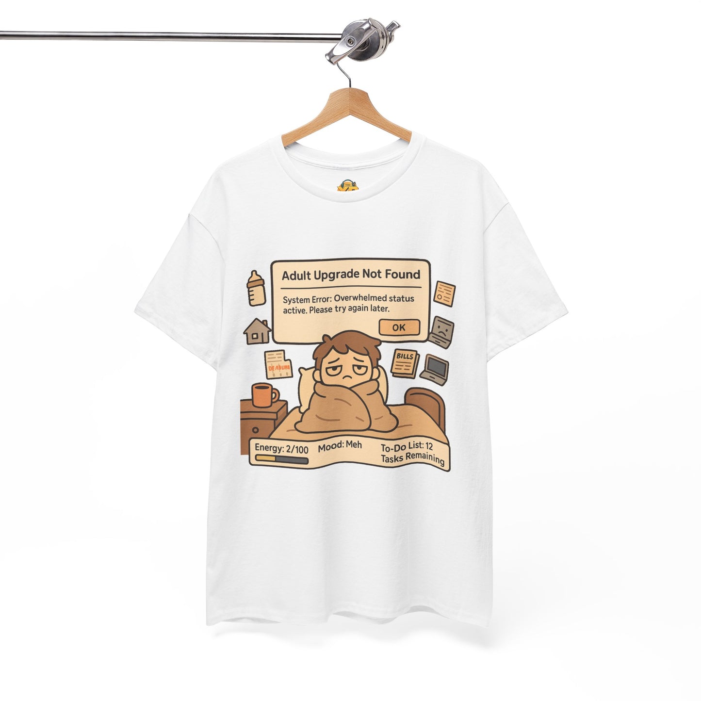 "Adult Upgrade Not Found" - Men's Heavy Cotton Tee