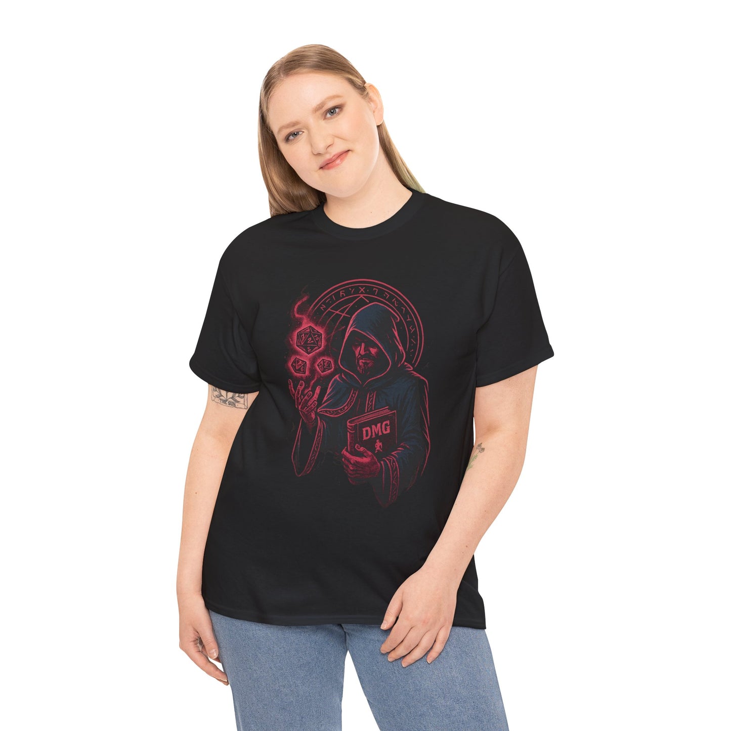 Nerdcore Icons - The Dungeon Master (Red) - Unisex Heavy Cotton Tee