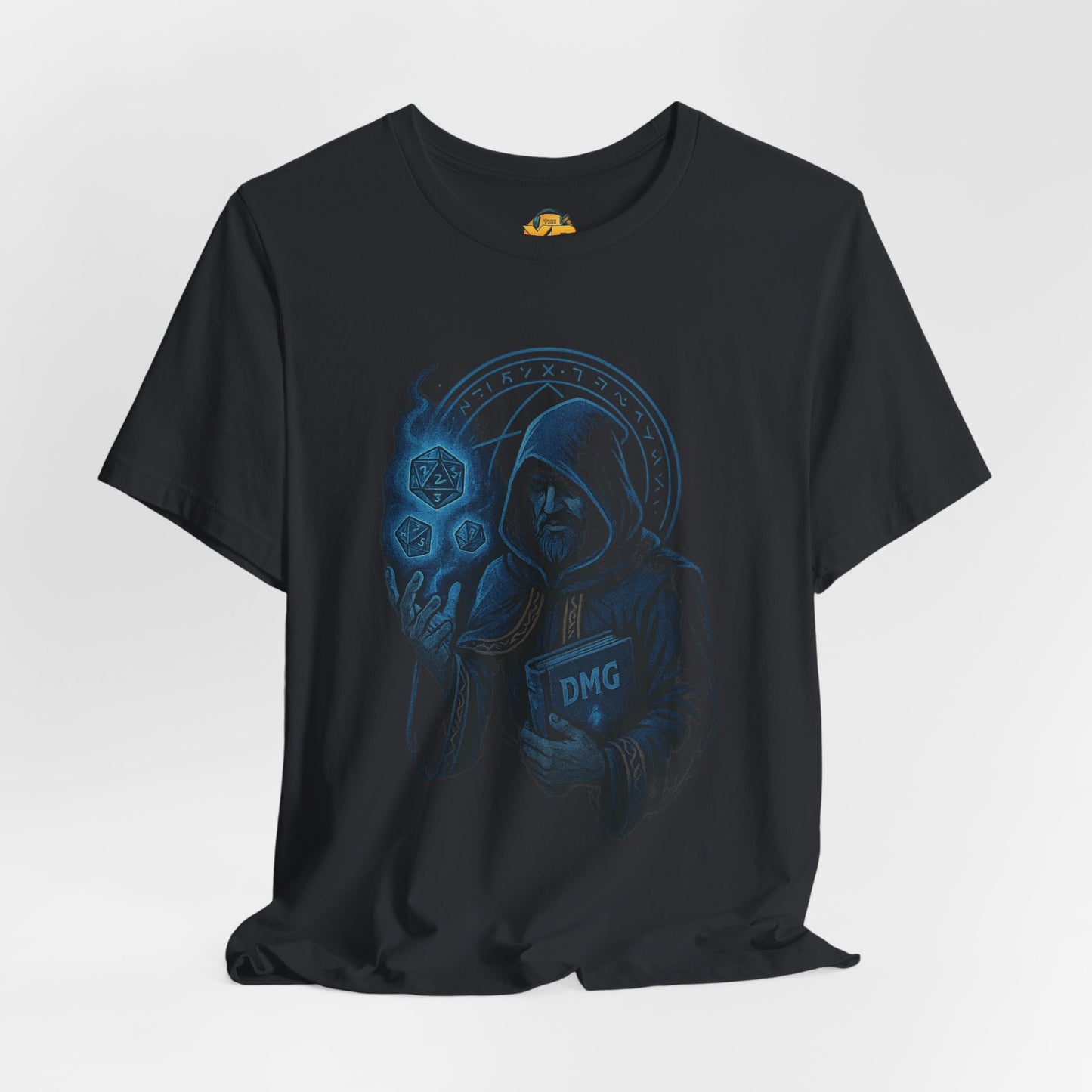 Nerdcore Icons - The Dungeon Master (Blue) - Unisex Jersey Short Sleeve Tee
