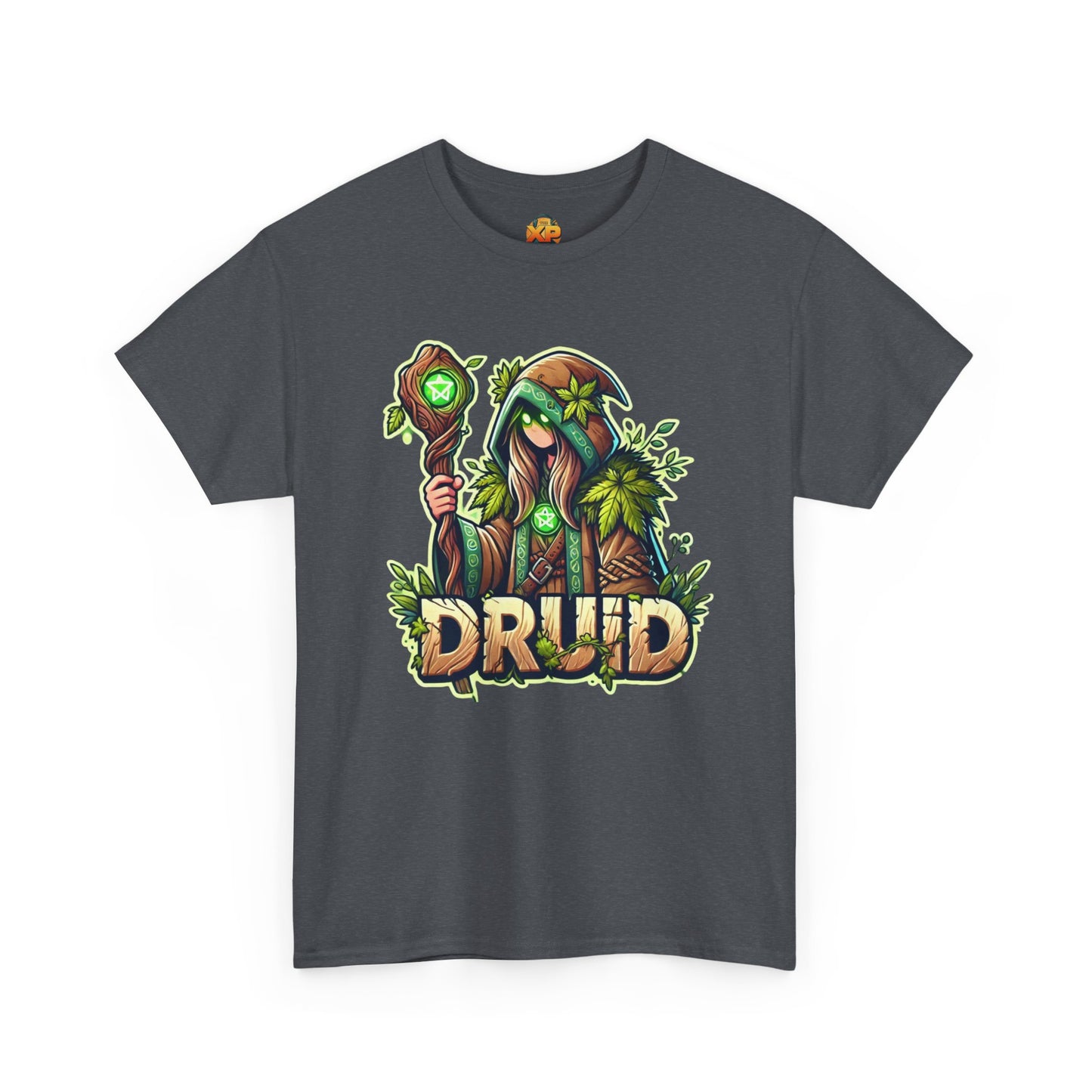 Druid Cartoon - Men's Heavy Cotton Tee
