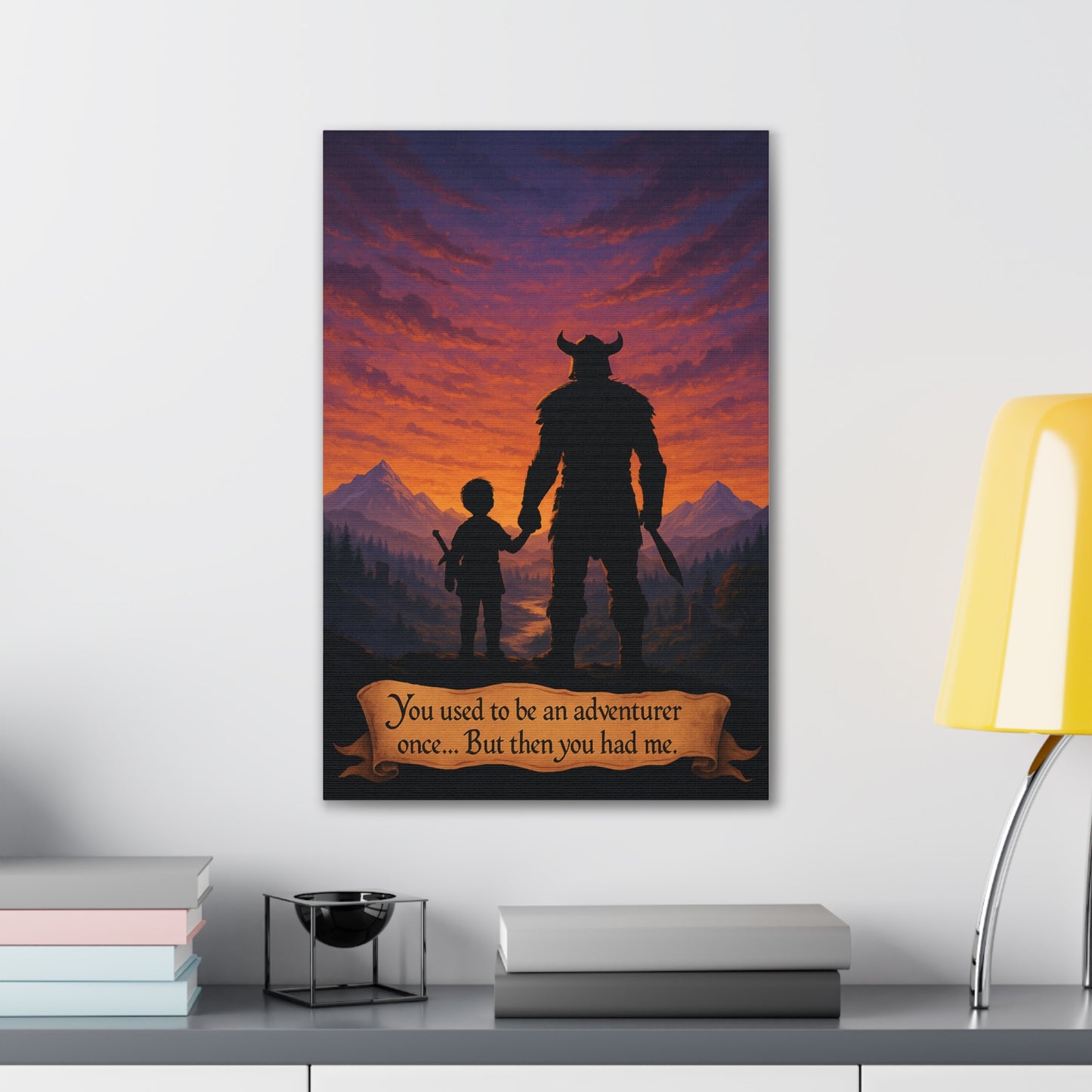 You Used to Be an Adventurer... Canvas Art - A Skyrim Quote Parody
