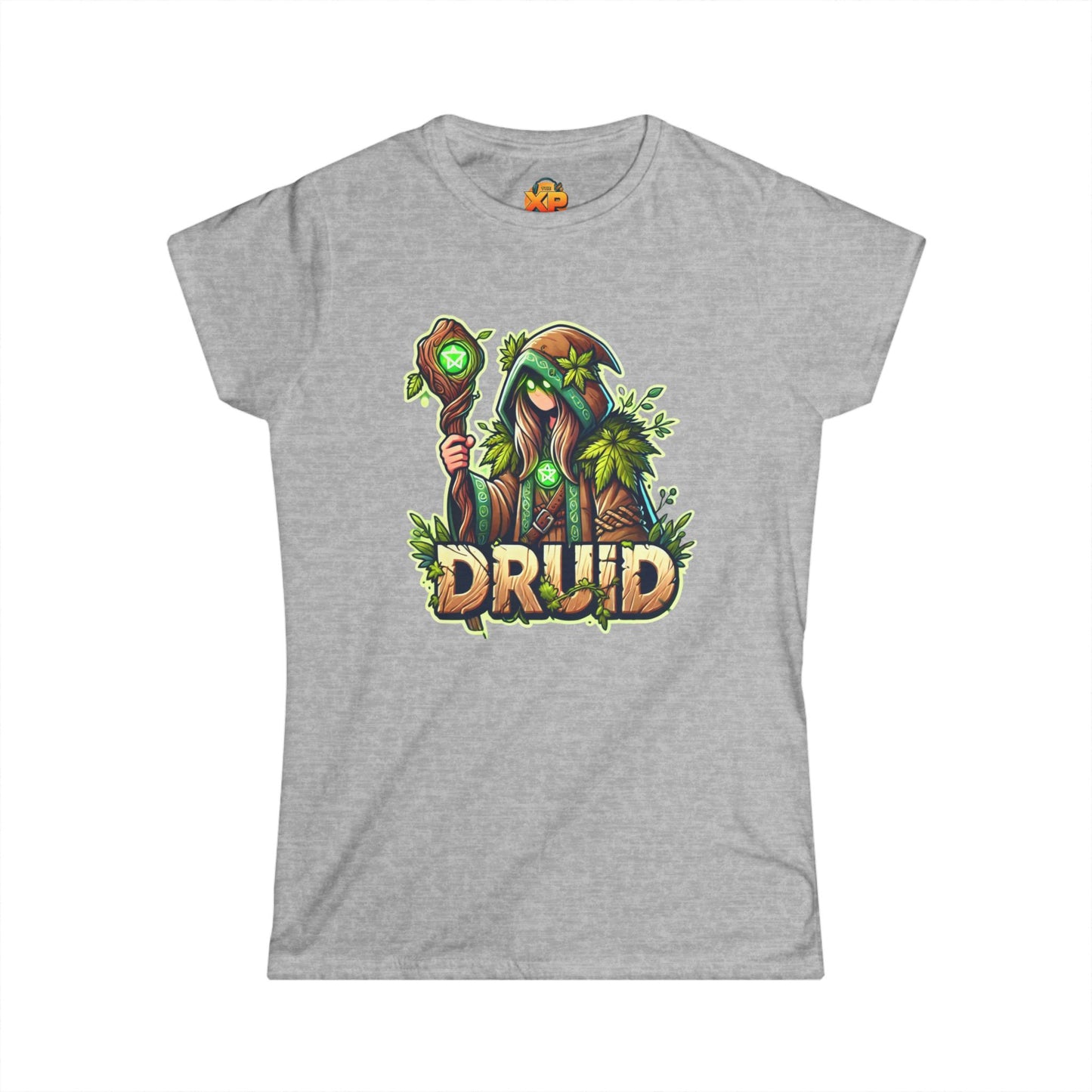 Druid Cartoon - Women's Softstyle Tee