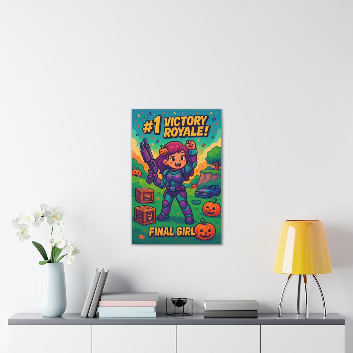 #1 Victory Royale! Final Girl - Canvas Print