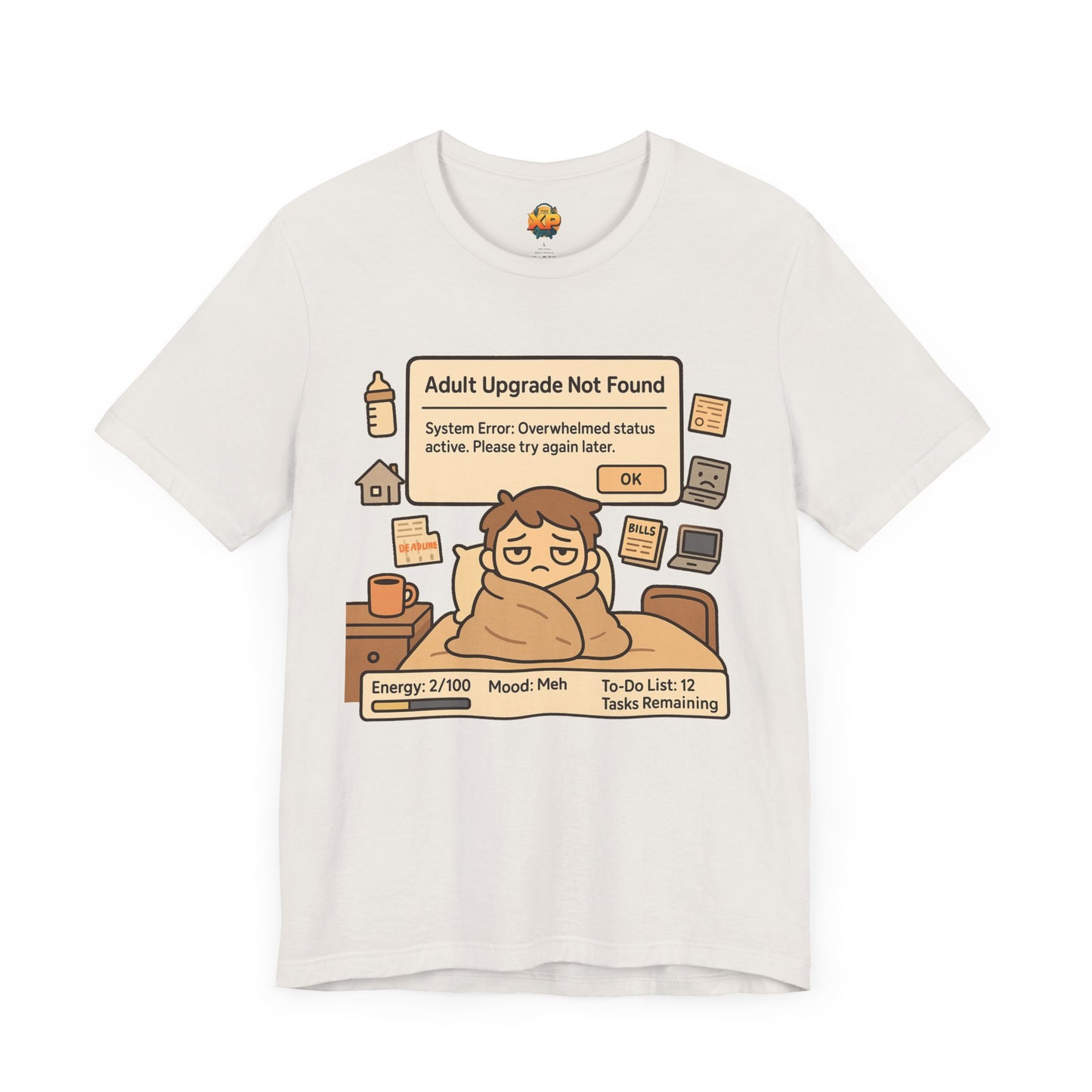 "Adult Upgrade Not Found" - Men's Jersey Short Sleeve Tee