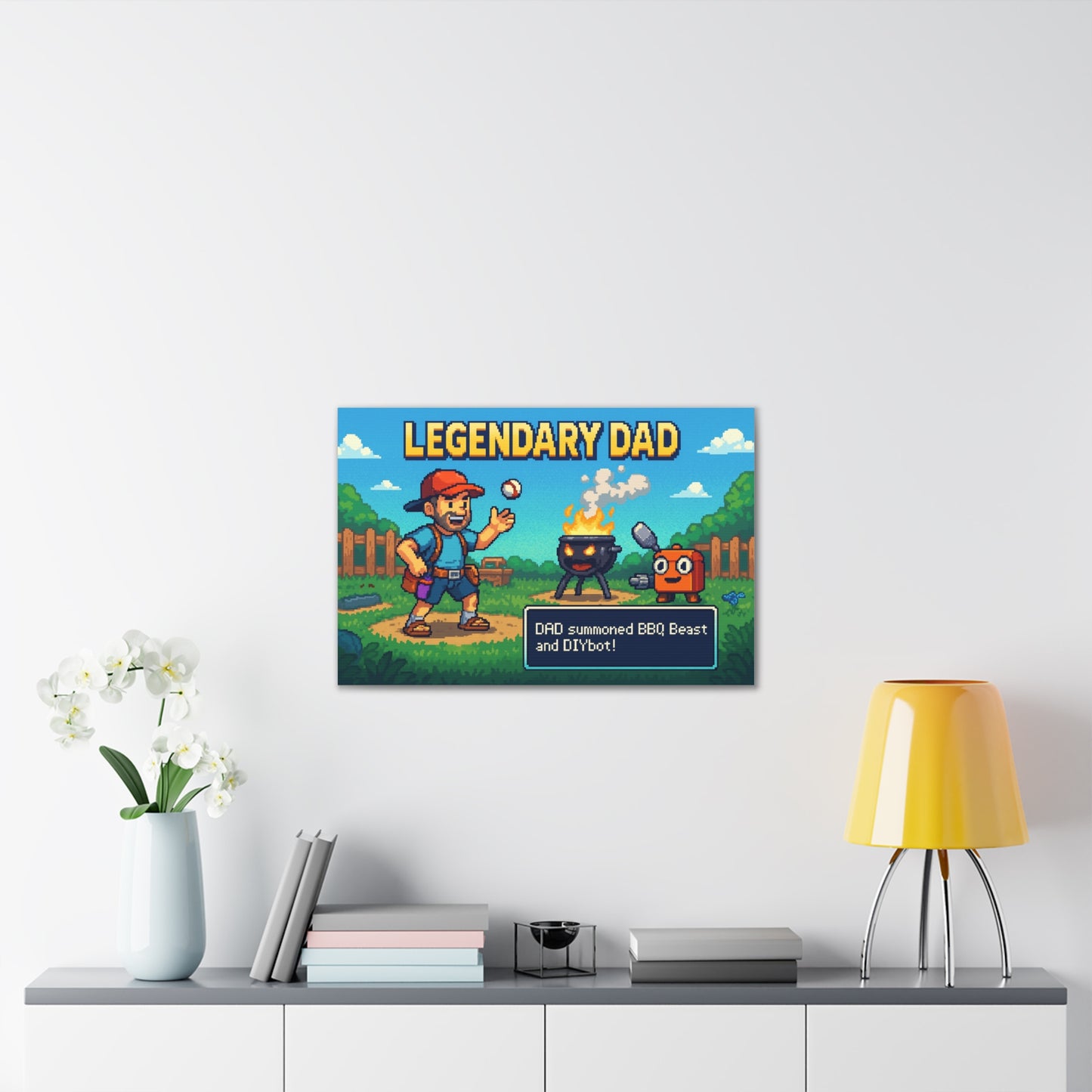 Legendary Dad Trainer Canvas Art - A Pocket Monsters Trainer Parody