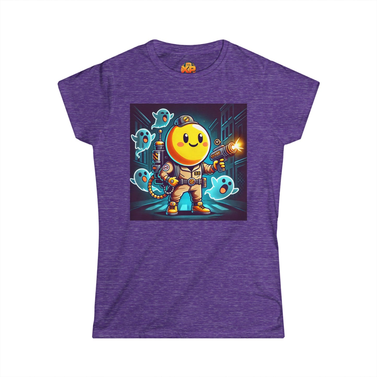 Ghost Hunting Yellow Dude - Women's Softstyle Tee