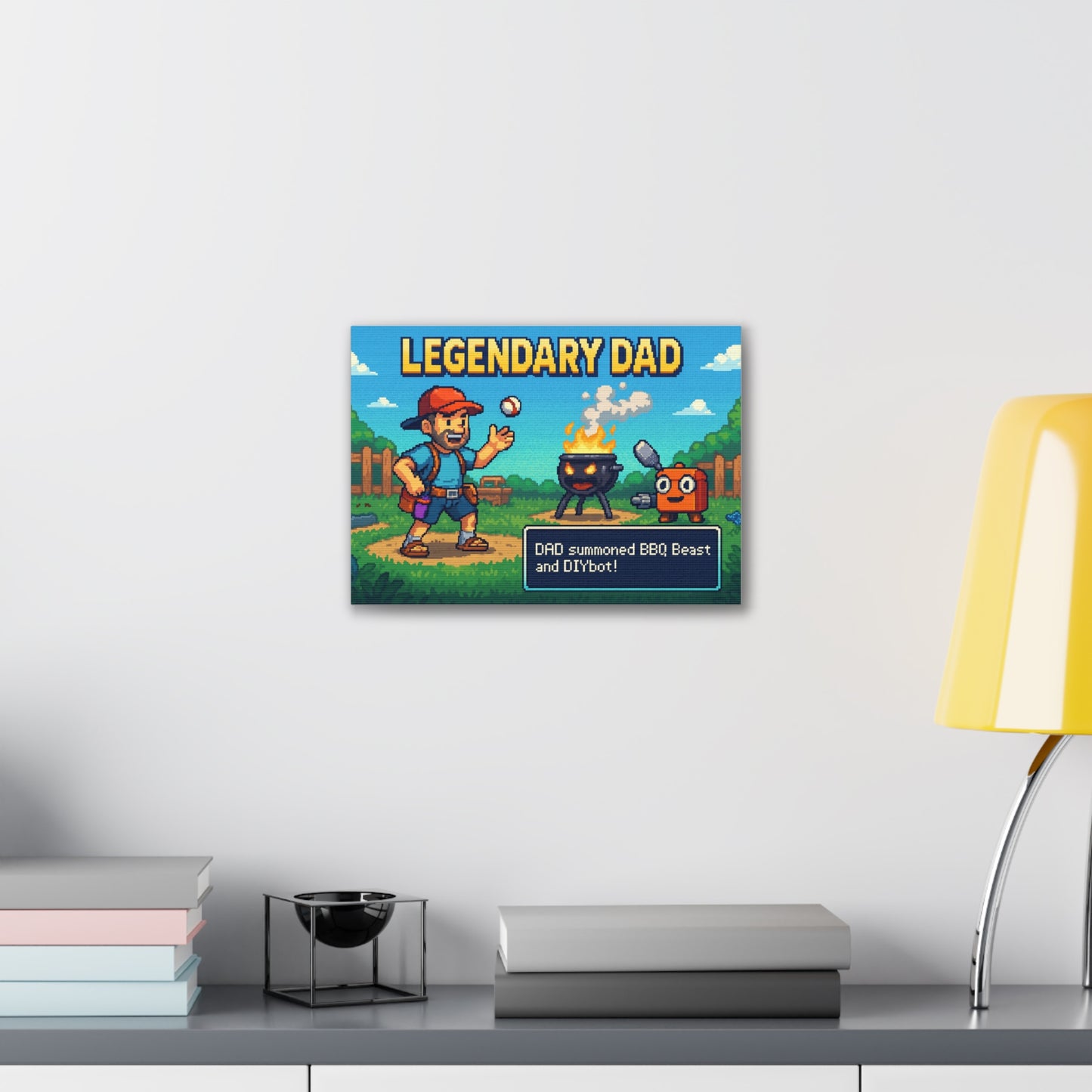 Legendary Dad Trainer Canvas Art - A Pocket Monsters Trainer Parody