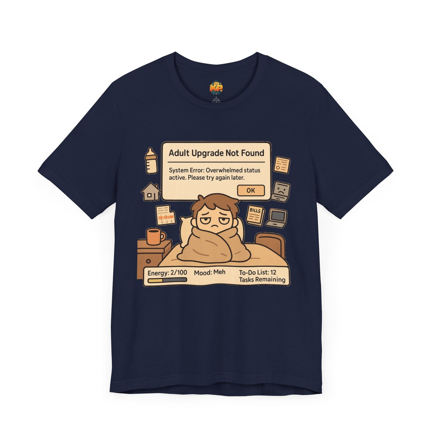 "Adult Upgrade Not Found" - Men's Jersey Short Sleeve Tee