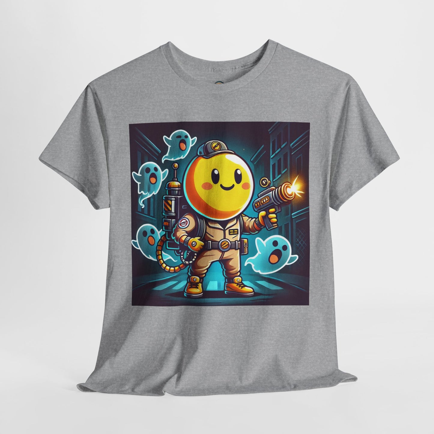 Ghost Hunting Yellow Dude - Men's Heavy Cotton Tee