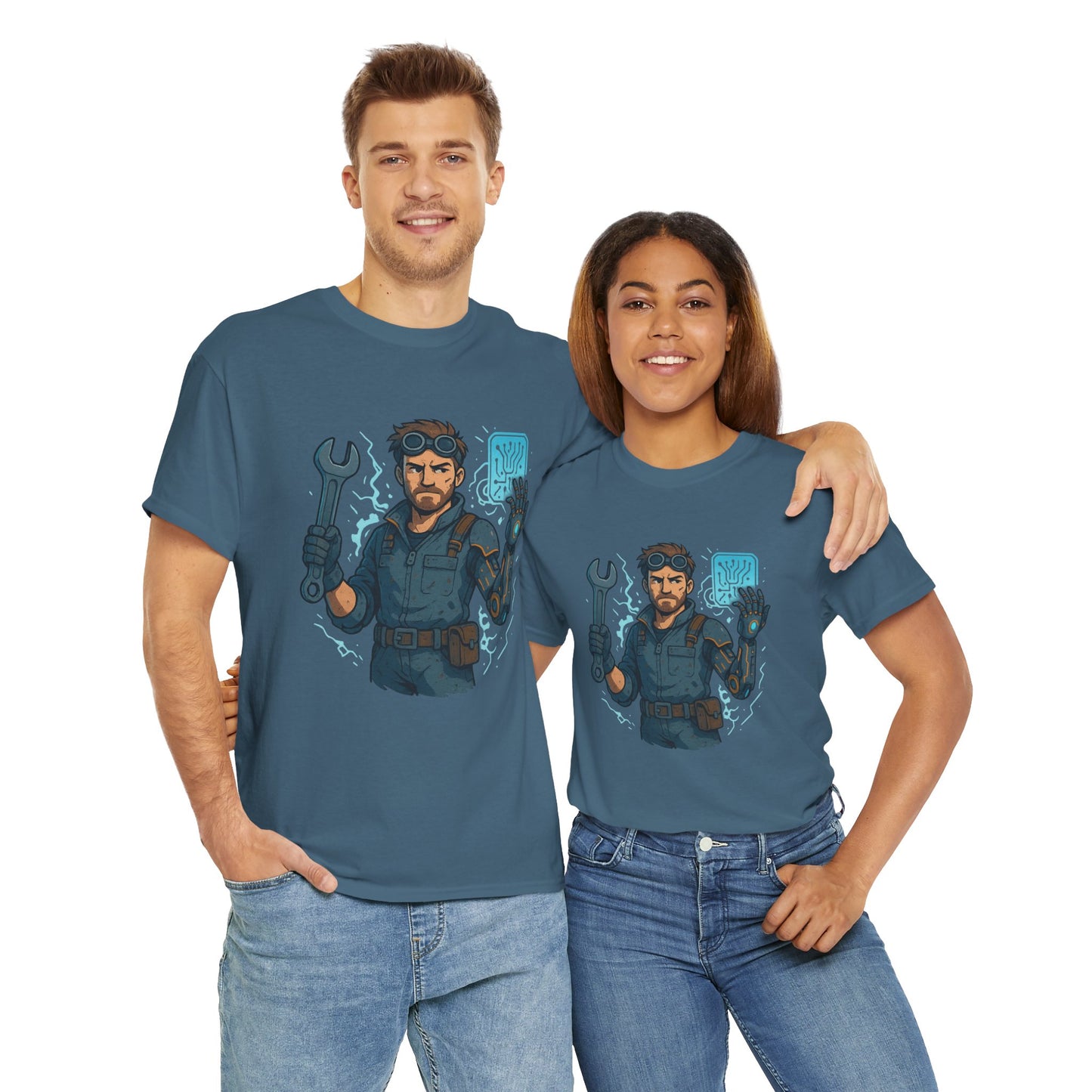 Nerdcore Icons - The Mech Engineer - Unisex Heavy Cotton Tee