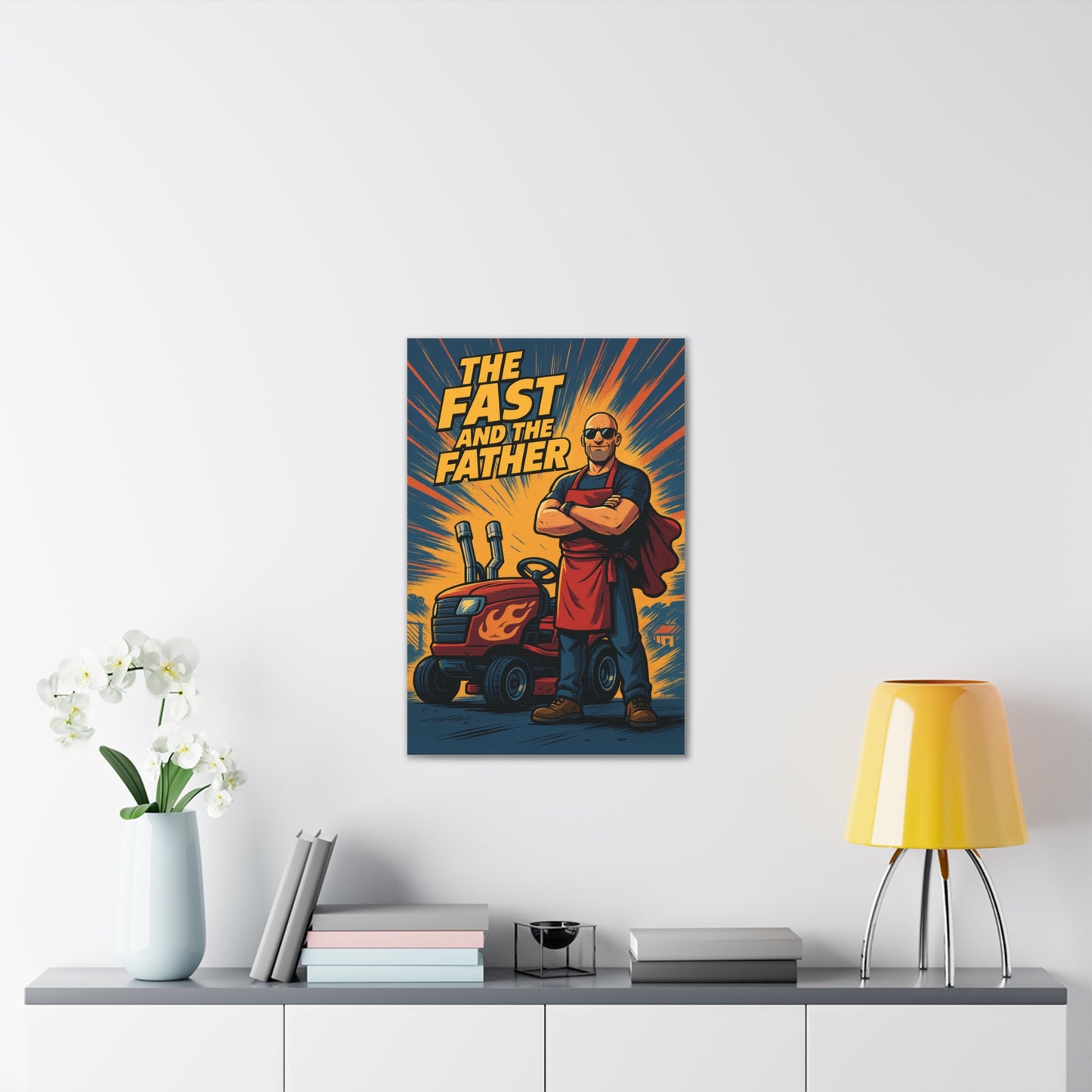The Fast and The Father Canvas Art - A Fast and Furious Parody