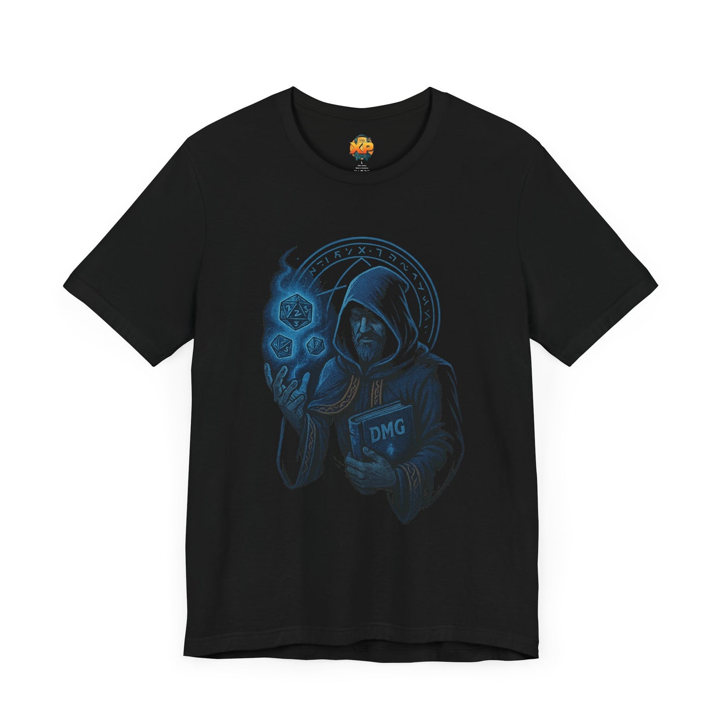 Nerdcore Icons - The Dungeon Master (Blue) - Unisex Jersey Short Sleeve Tee
