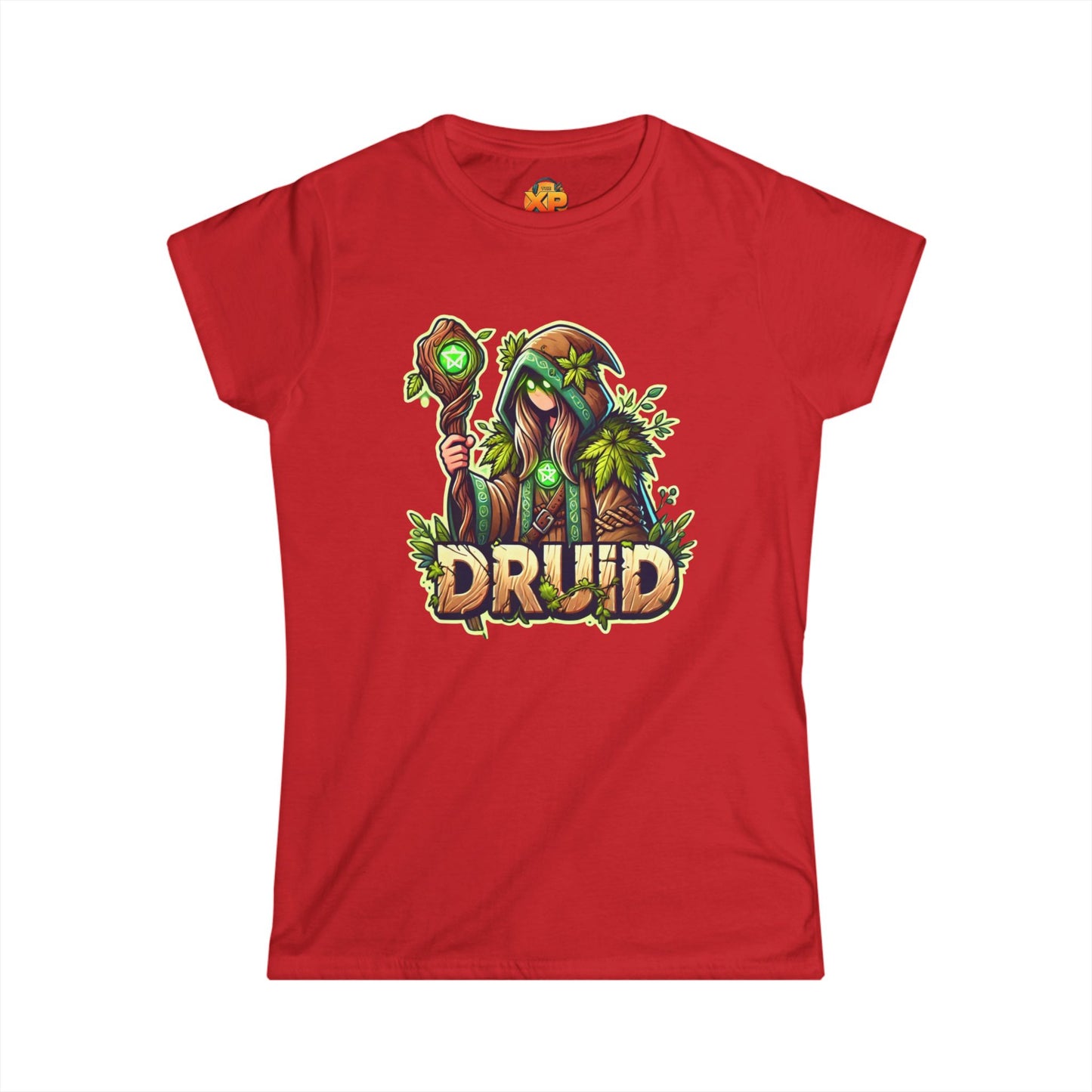 Druid Cartoon - Women's Softstyle Tee