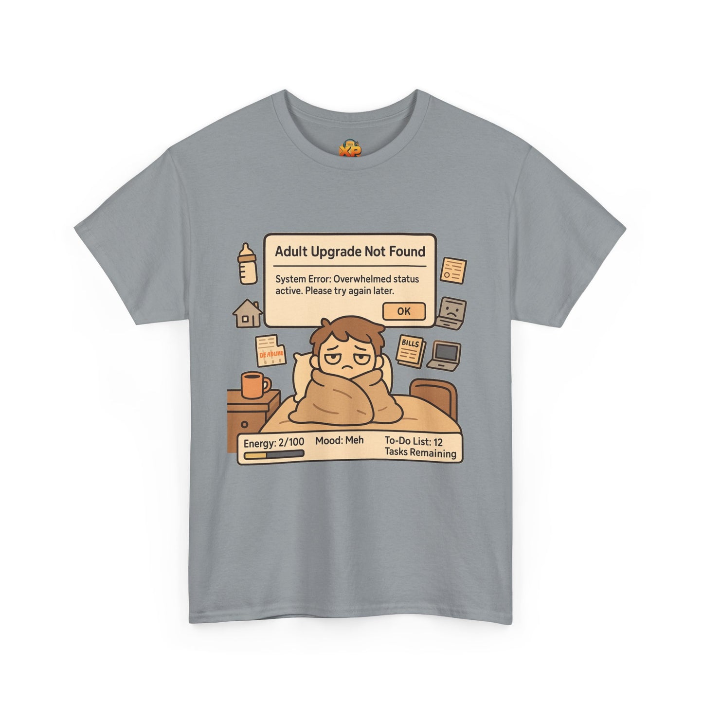 "Adult Upgrade Not Found" - Men's Heavy Cotton Tee