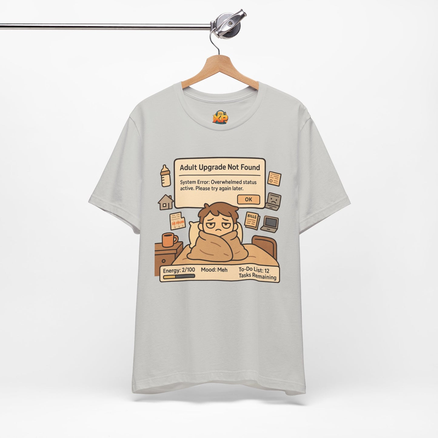 "Adult Upgrade Not Found" - Men's Jersey Short Sleeve Tee