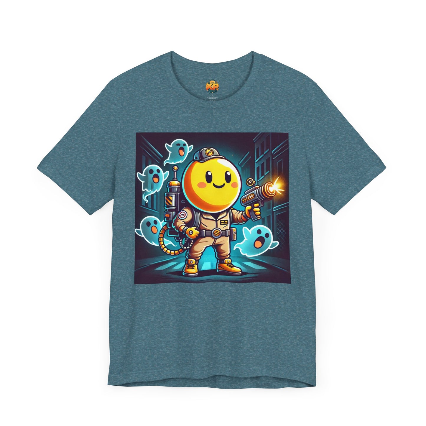 Ghost Hunting Yellow Dude - Men's Jersey Short Sleeve Tee