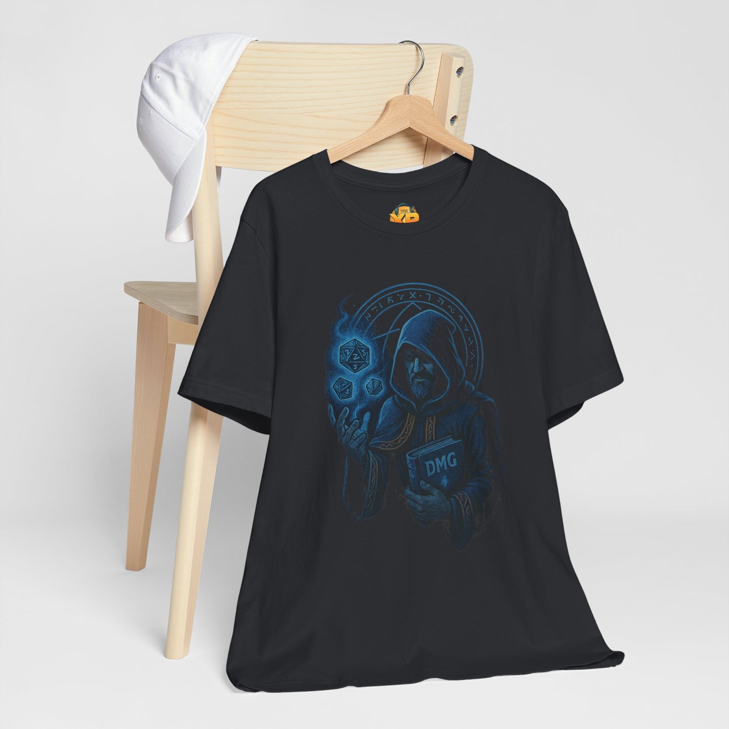 Nerdcore Icons - The Dungeon Master (Blue) - Unisex Jersey Short Sleeve Tee
