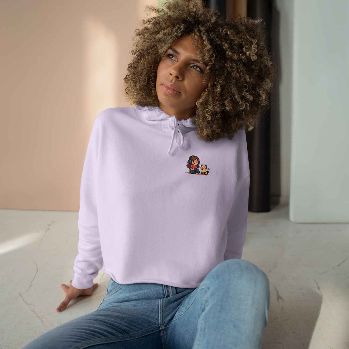 Don't Wanna Pause - Crop Hoodie