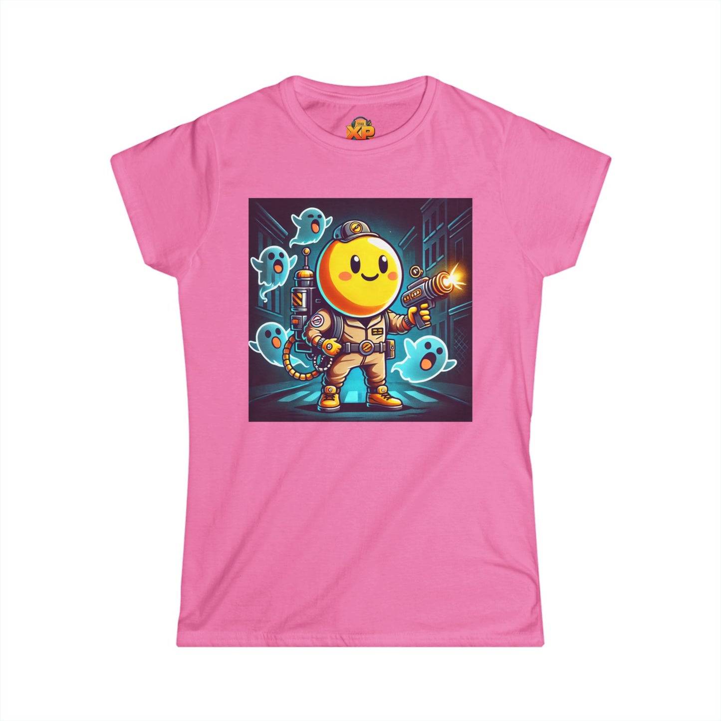 Ghost Hunting Yellow Dude - Women's Softstyle Tee