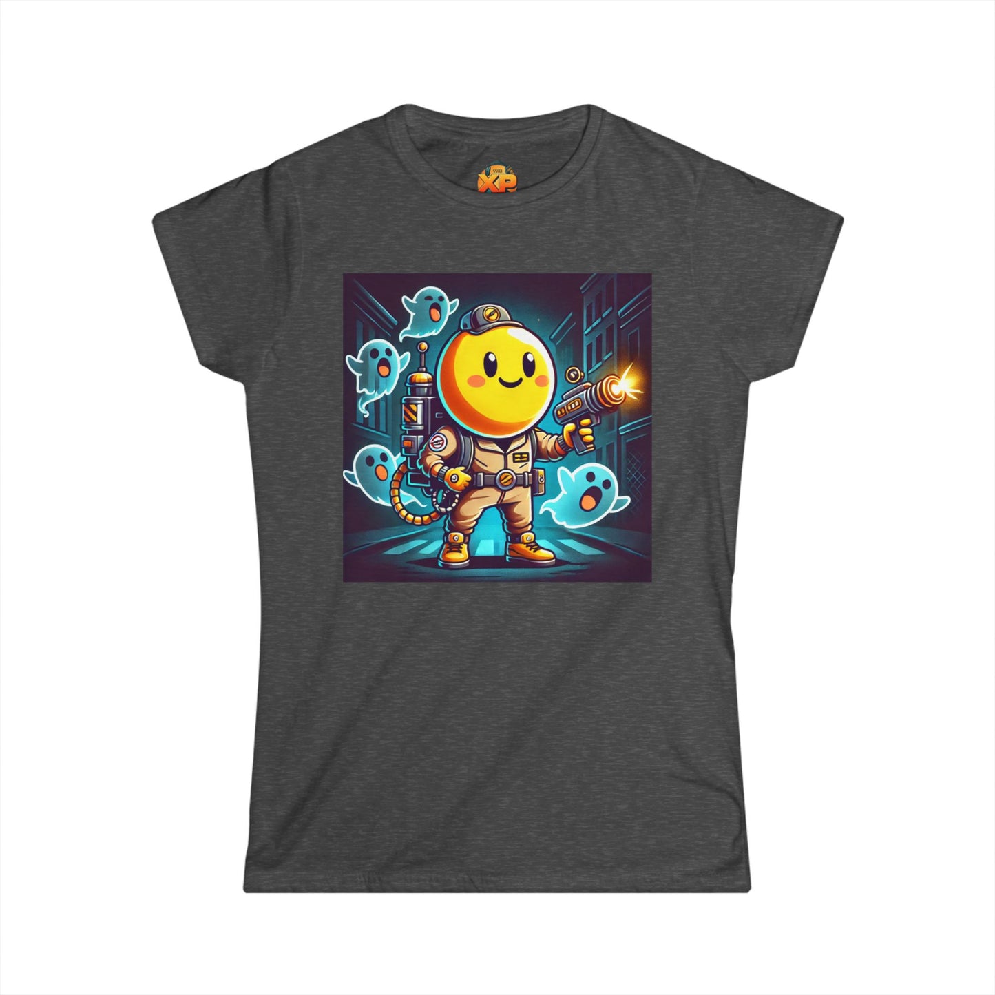 Ghost Hunting Yellow Dude - Women's Softstyle Tee