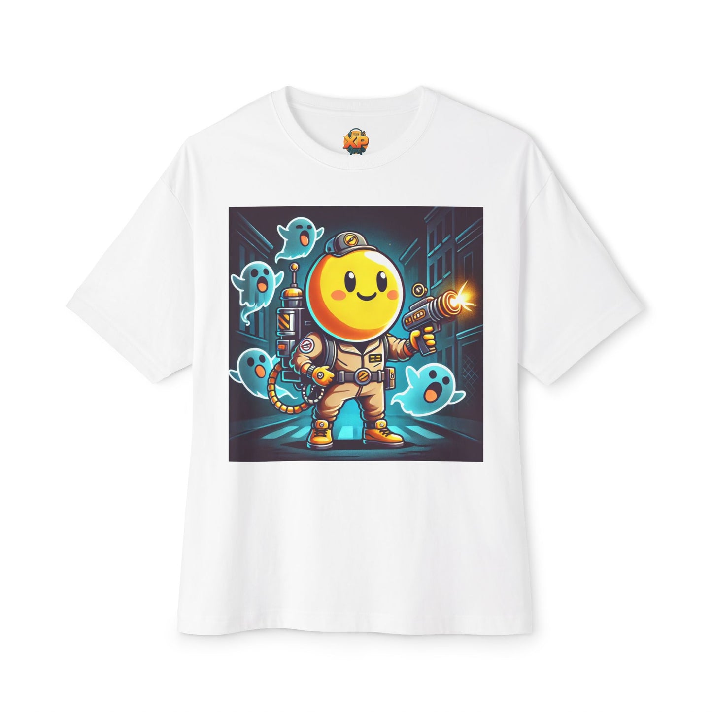 Ghost Hunting Yellow Dude - Women's Oversized Boxy Tee