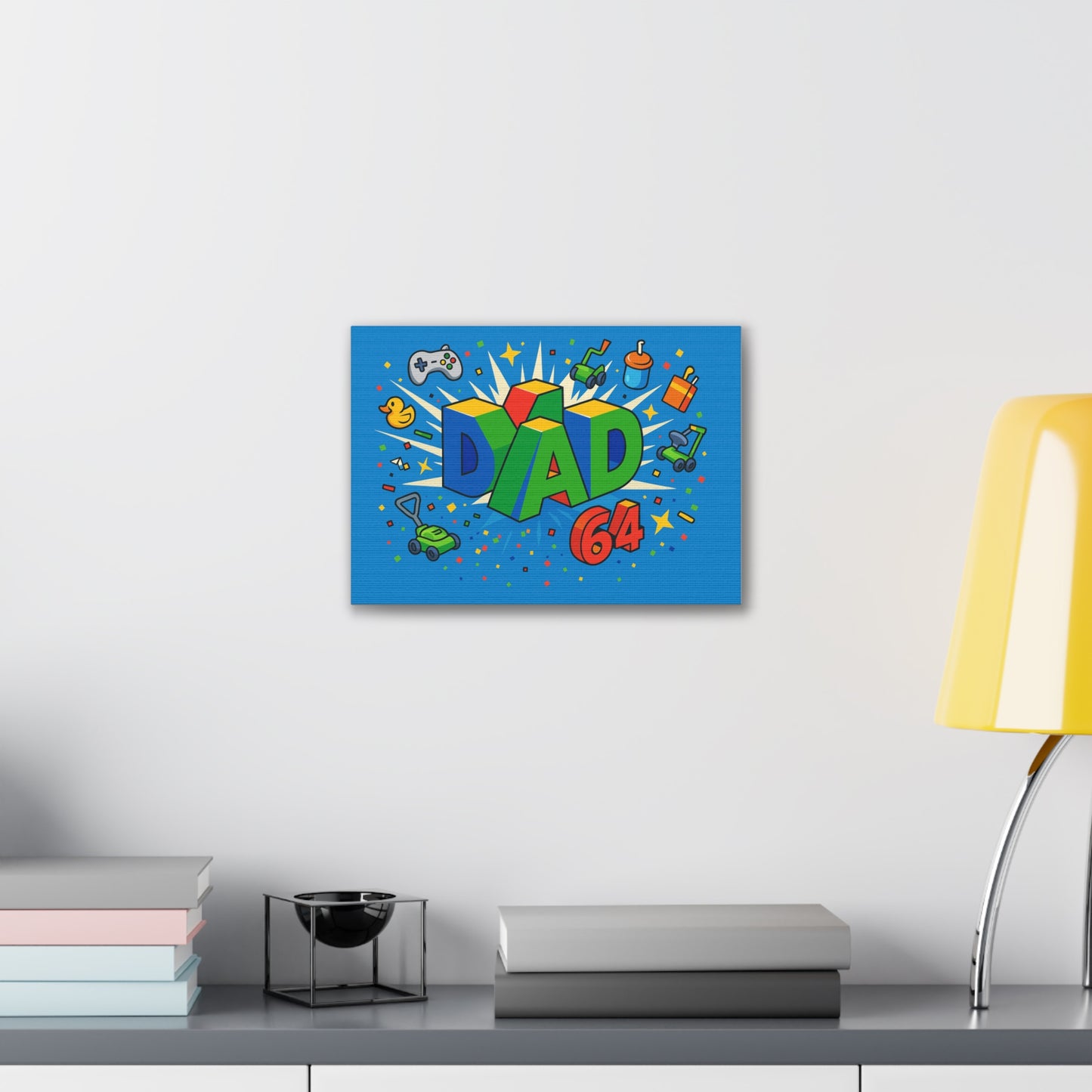 DAD 64 Canvas Art - An N64 Parody