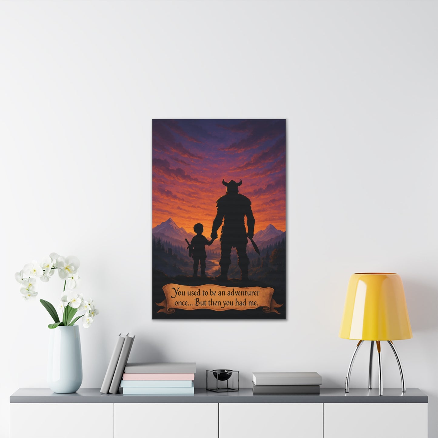 You Used to Be an Adventurer... Canvas Art - A Skyrim Quote Parody