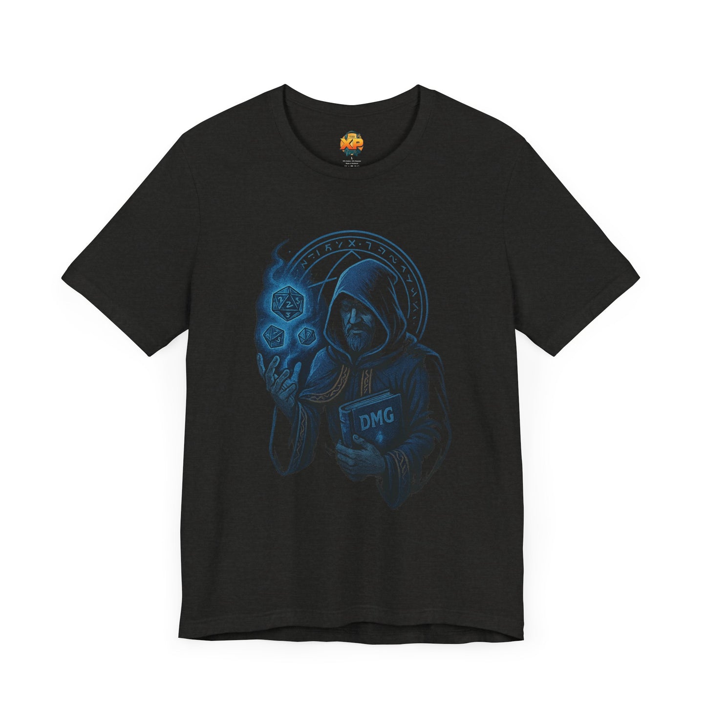 Nerdcore Icons - The Dungeon Master (Blue) - Unisex Jersey Short Sleeve Tee