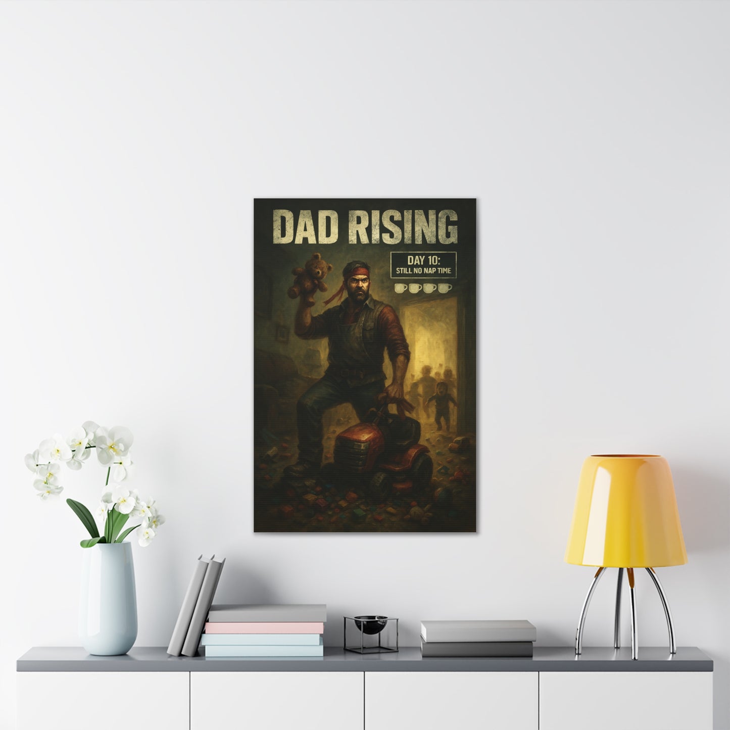 Dad Rising Canvas Art - A Dead Rising Parody