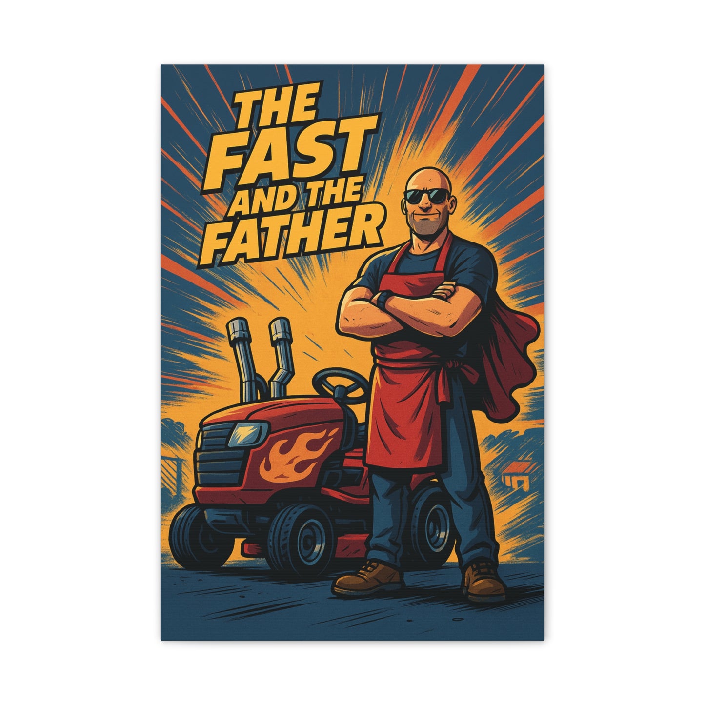 The Fast and The Father Canvas Art - A Fast and Furious Parody