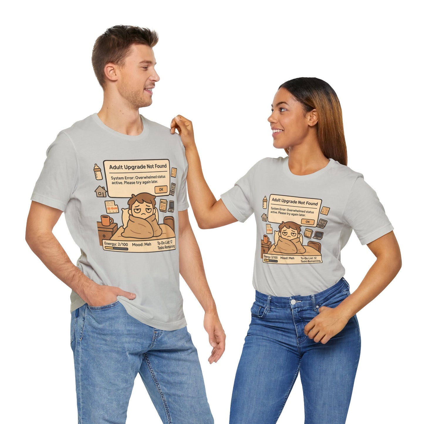 "Adult Upgrade Not Found" - Men's Jersey Short Sleeve Tee
