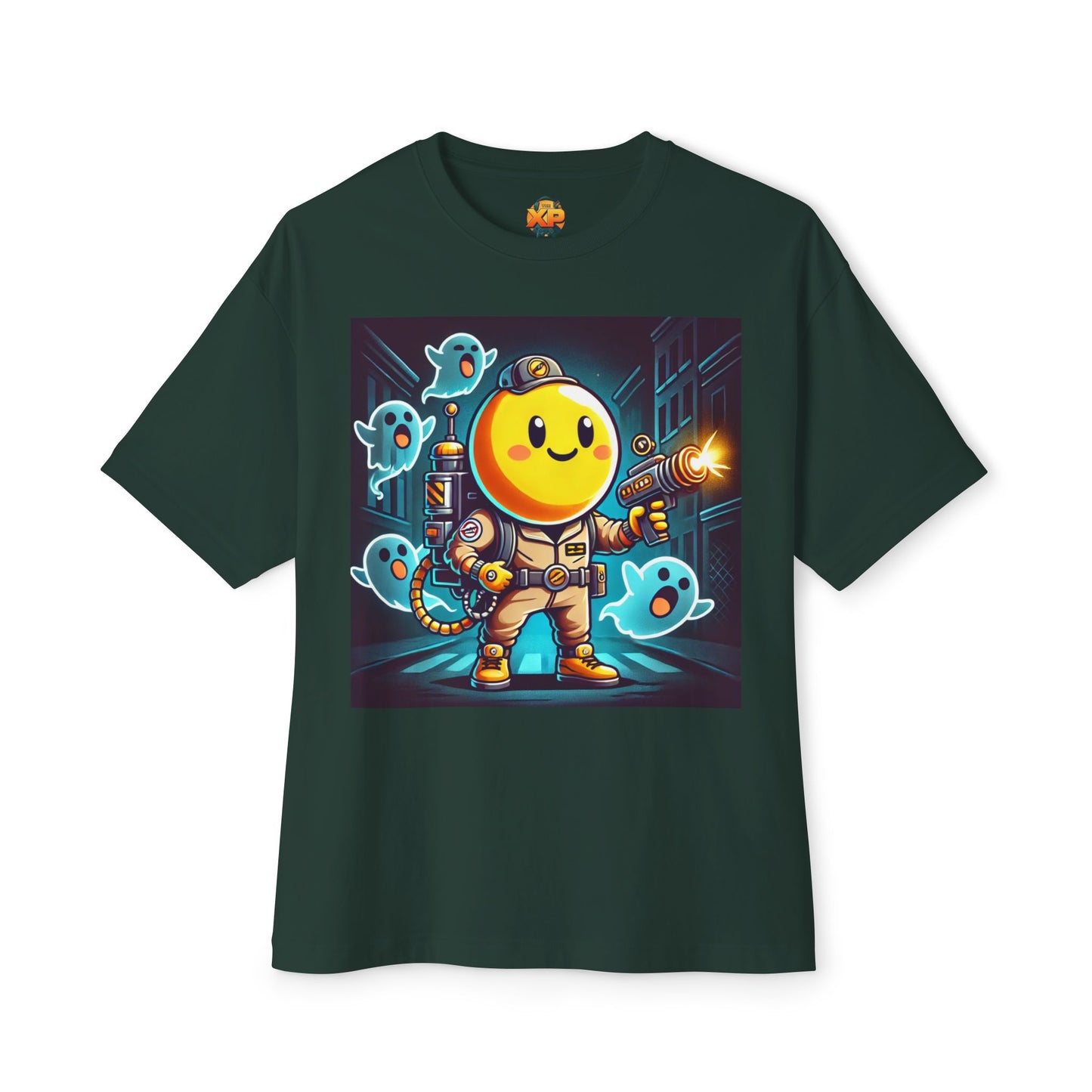 Ghost Hunting Yellow Dude - Women's Oversized Boxy Tee