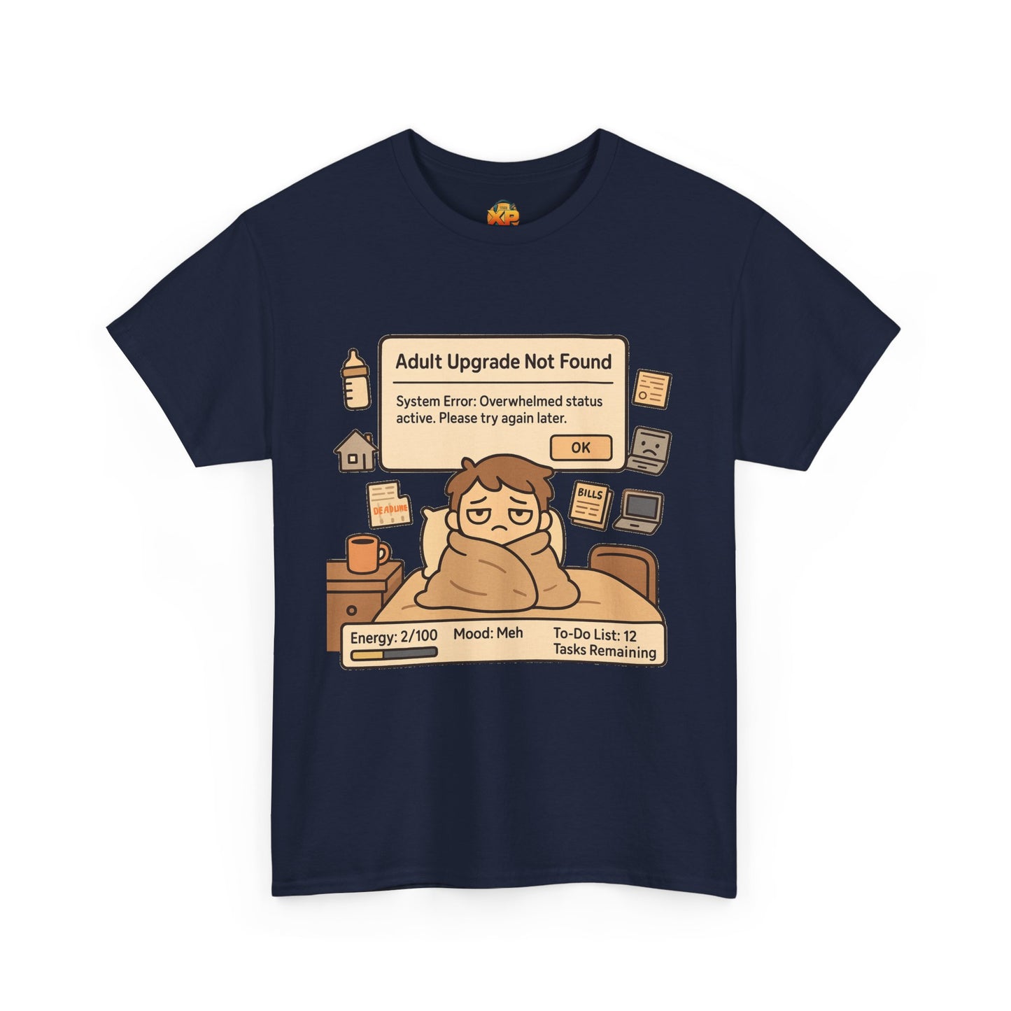 "Adult Upgrade Not Found" - Men's Heavy Cotton Tee
