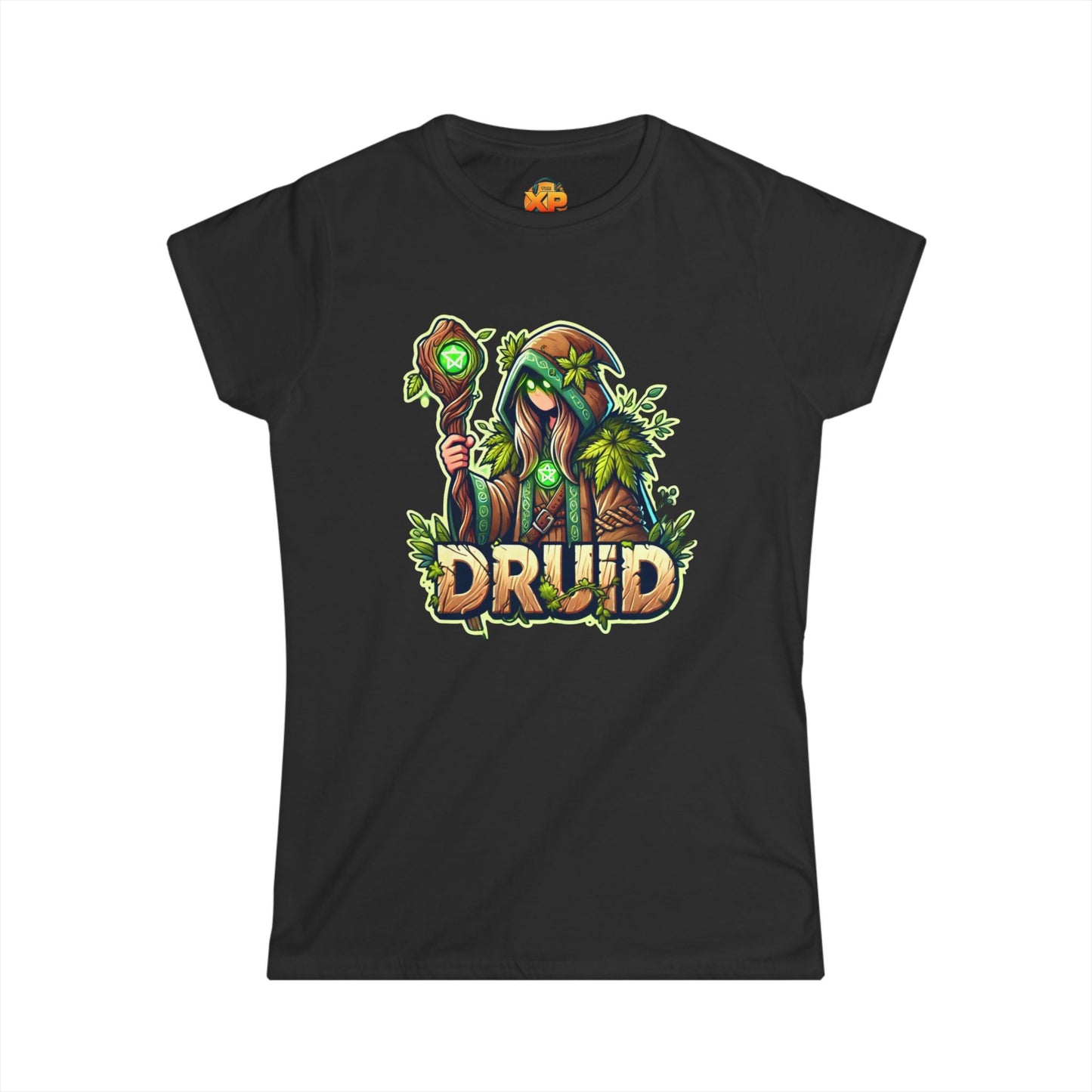 Druid Cartoon - Women's Softstyle Tee