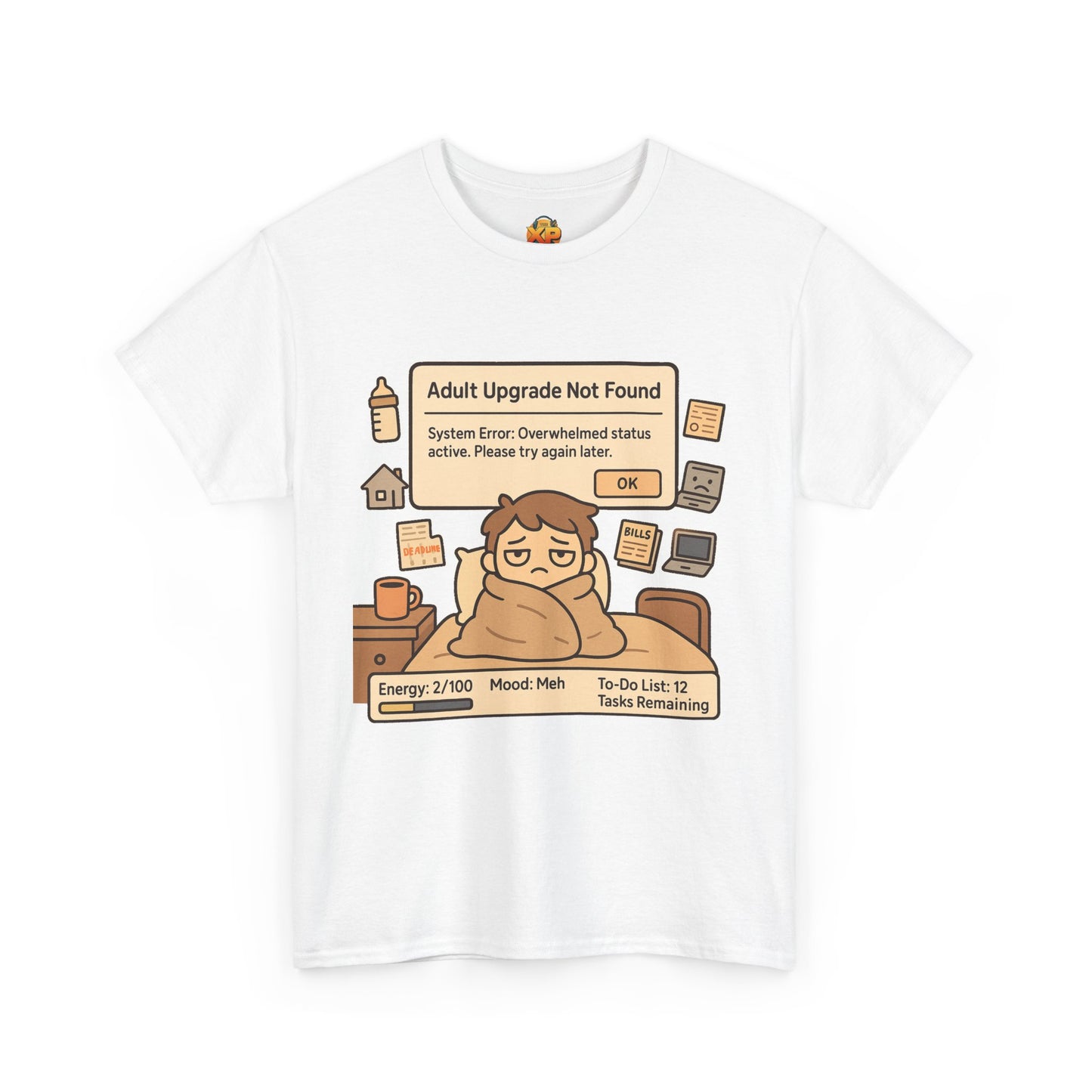"Adult Upgrade Not Found" - Men's Heavy Cotton Tee